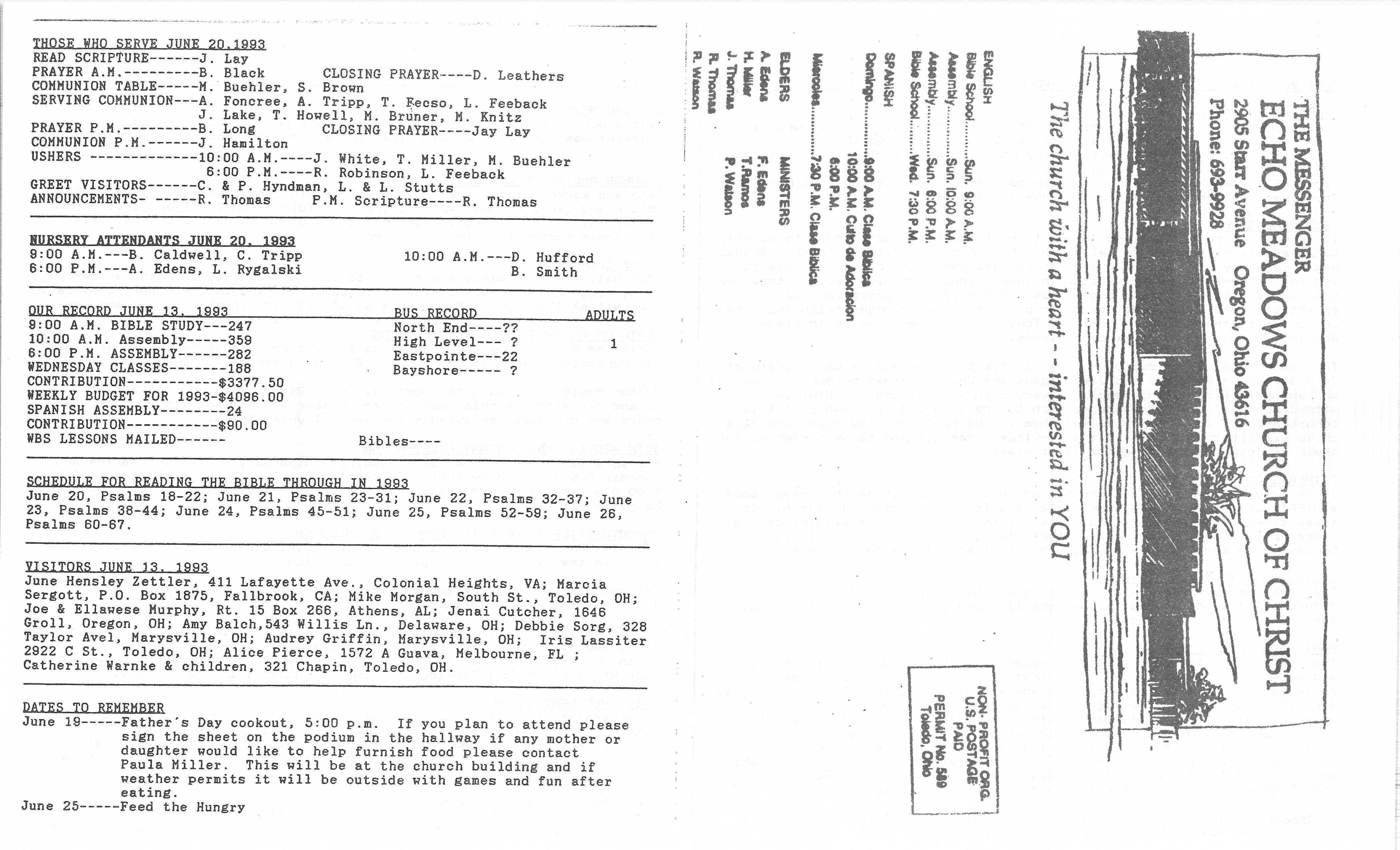 Scanned bulletin, page 1 of 1993-06-20.pdf