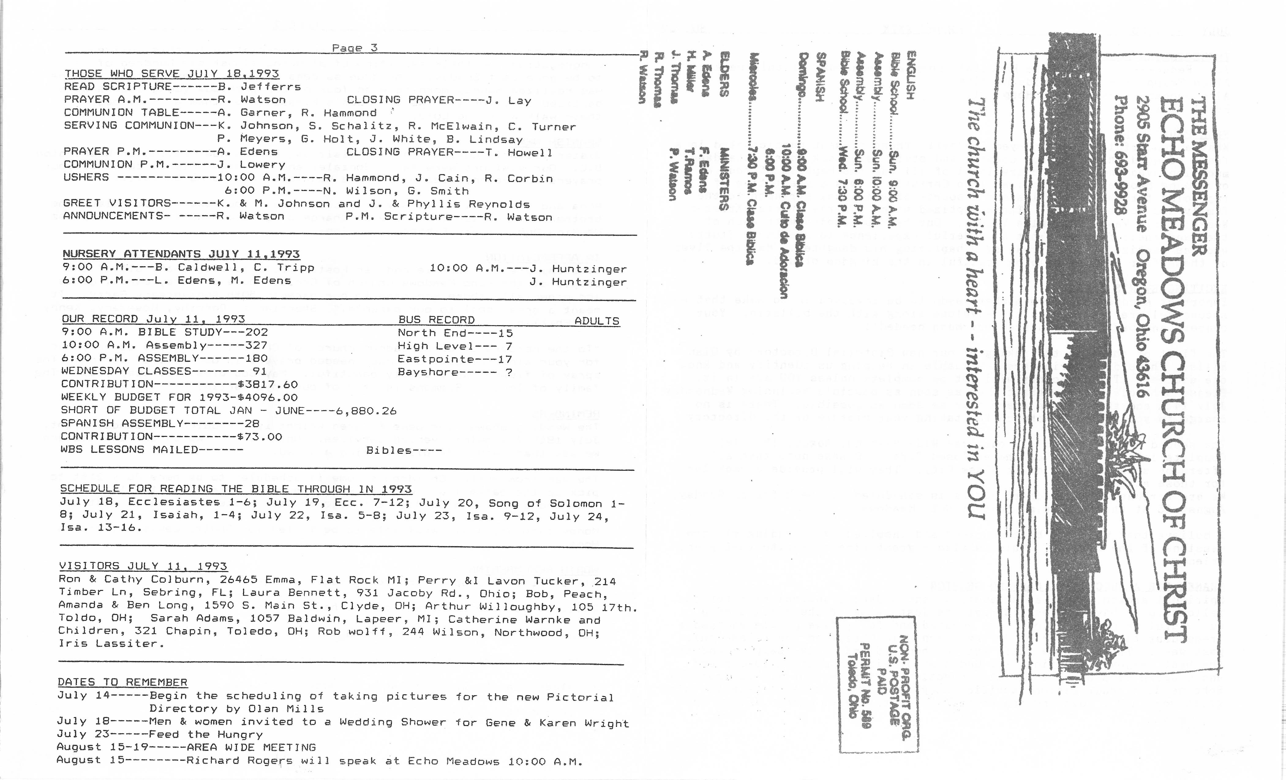 Scanned bulletin, page 1 of 1993-07-18.pdf