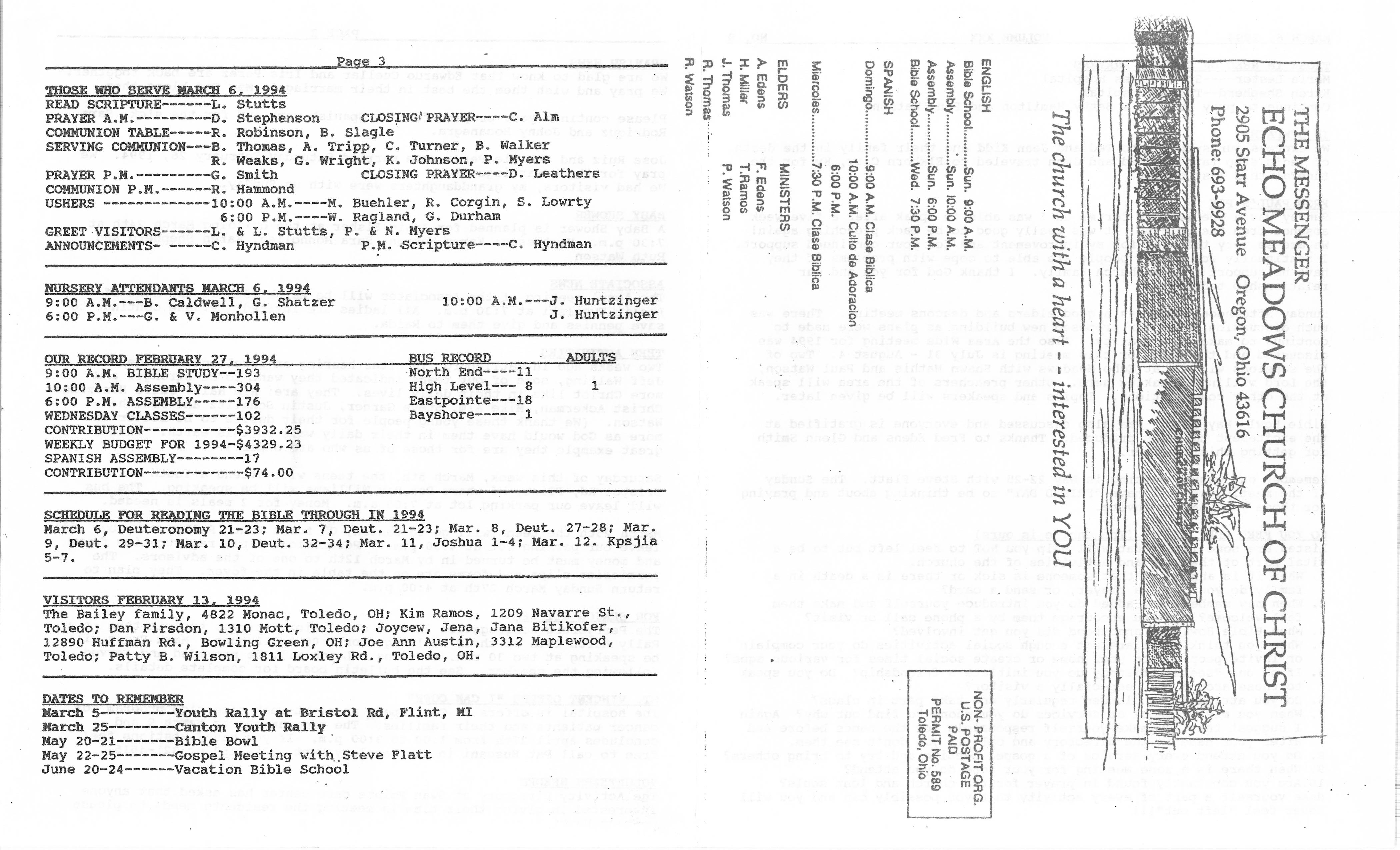 Scanned bulletin, page 1 of 1994-03-06.pdf