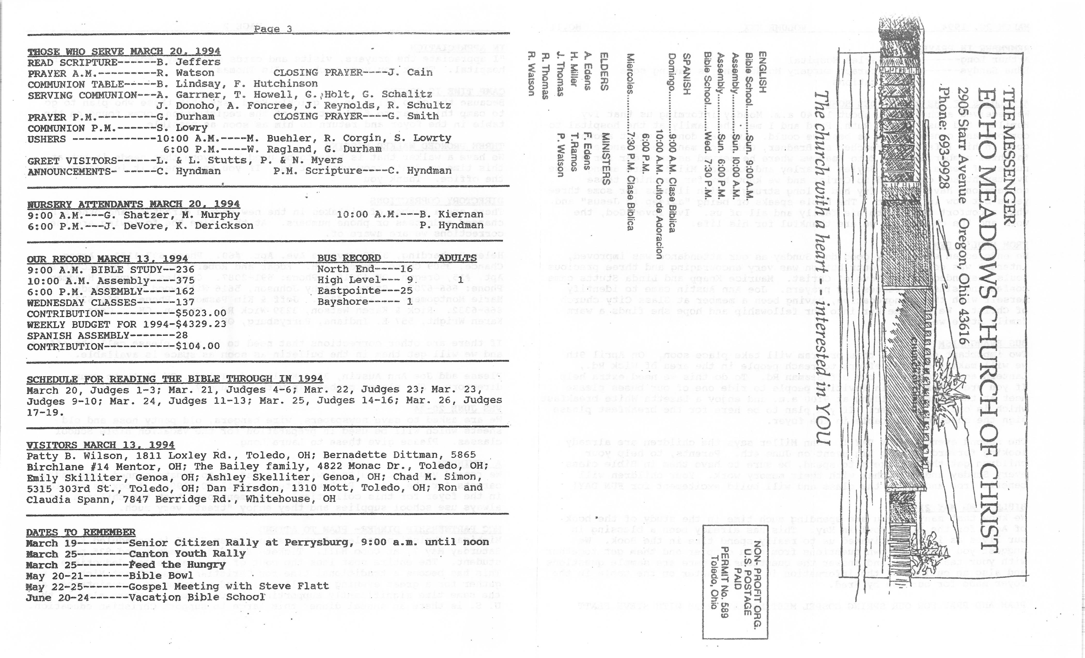 Scanned bulletin, page 1 of 1994-03-20.pdf