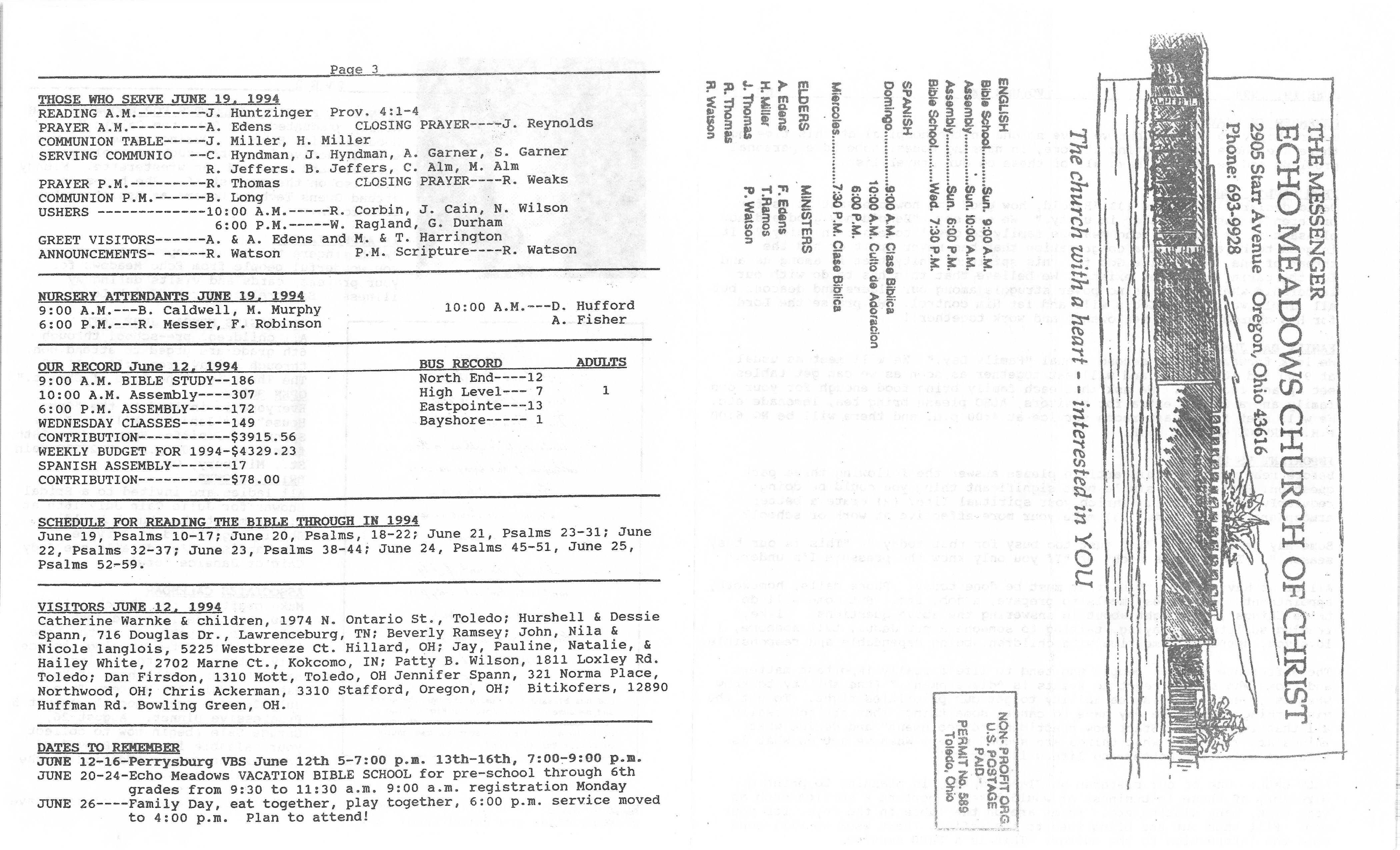 Scanned bulletin, page 1 of 1994-06-19.pdf
