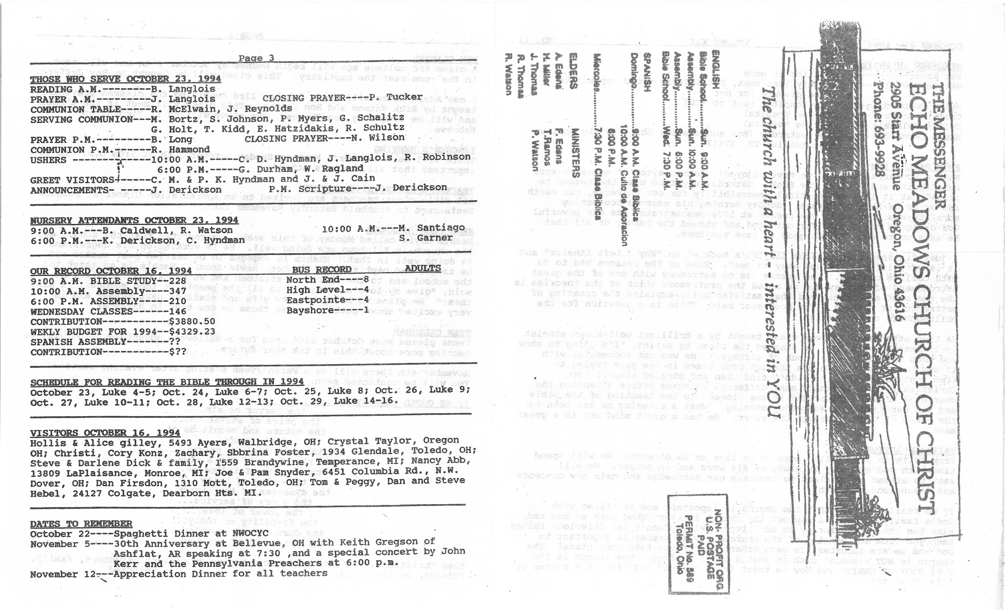 Scanned bulletin, page 1 of 1994-10-23.pdf