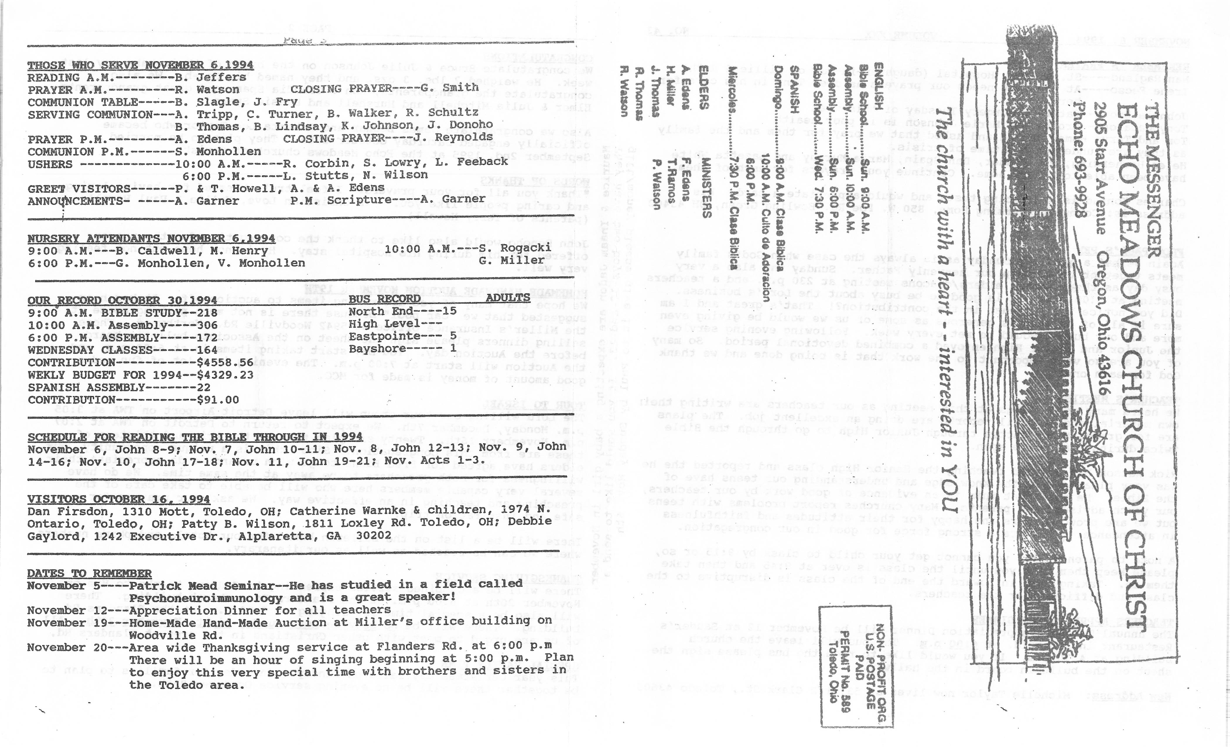 Scanned bulletin, page 1 of 1994-11-06.pdf