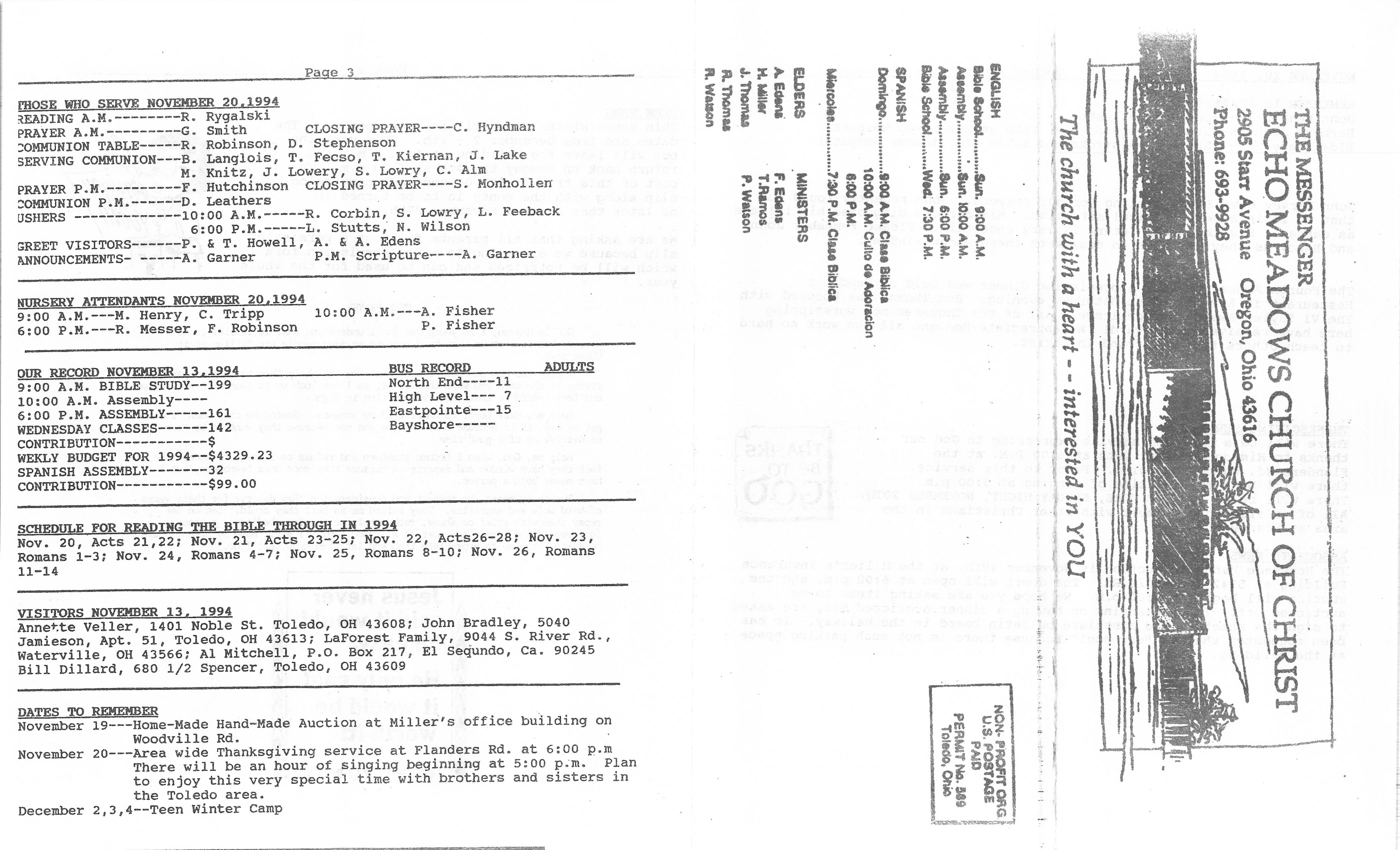 Scanned bulletin, page 1 of 1994-11-20.pdf