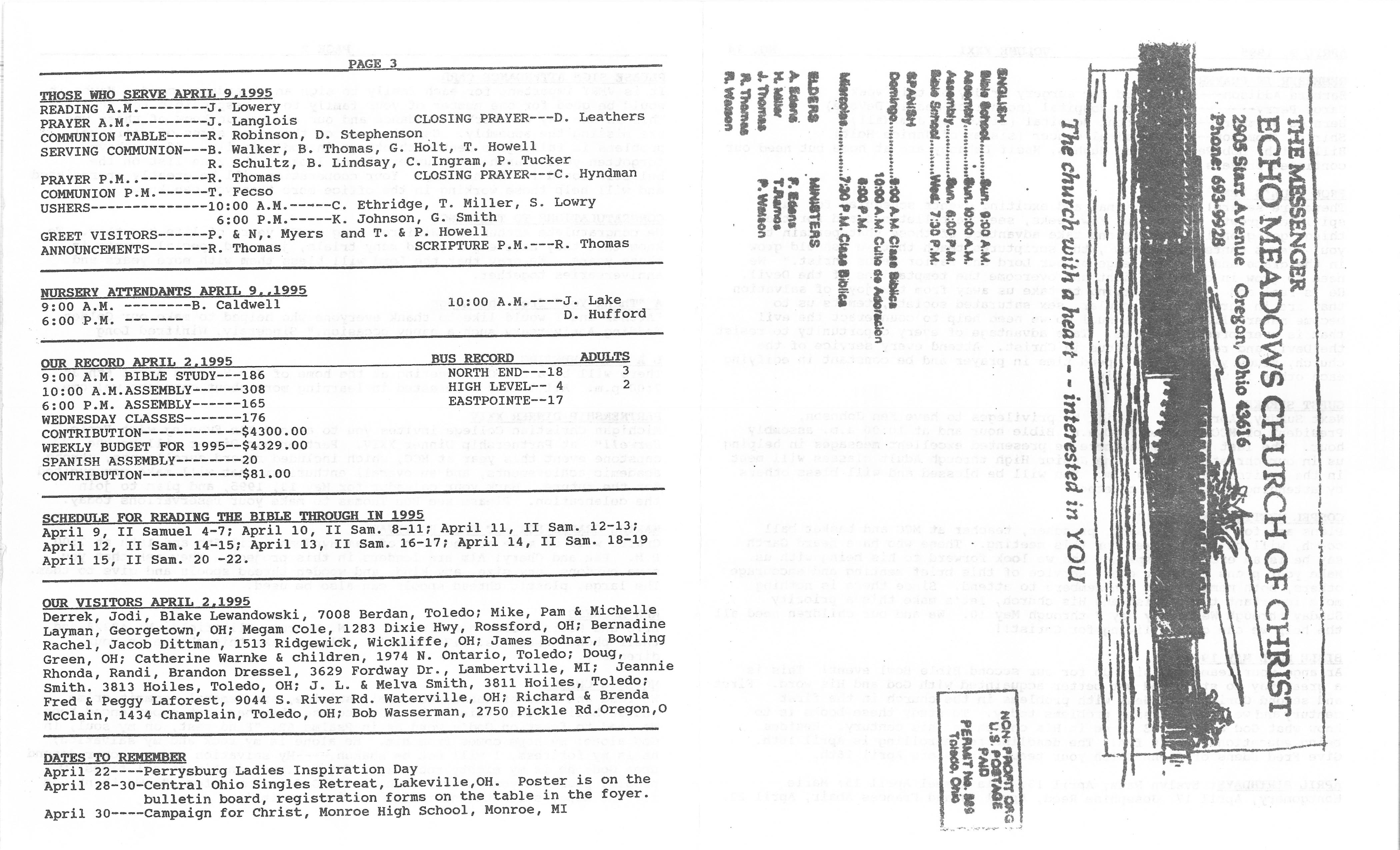 Scanned bulletin, page 1 of 1995-04-09.pdf