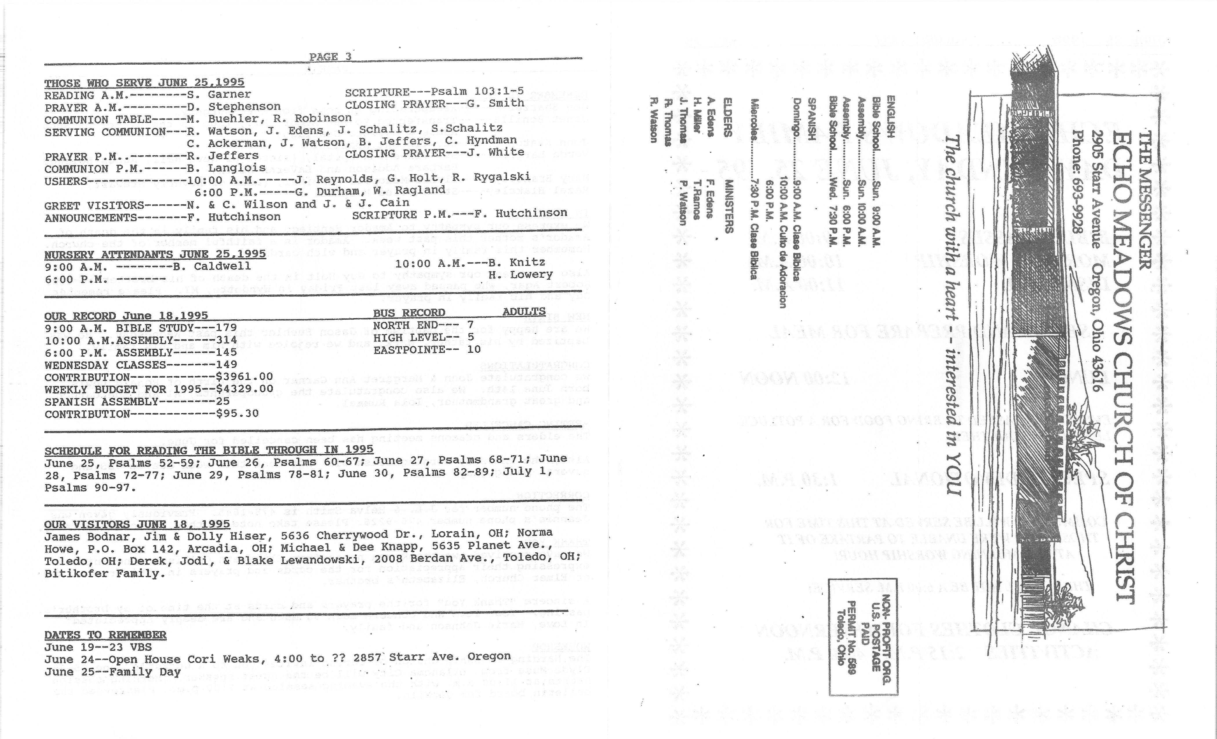 Scanned bulletin, page 1 of 1995-06-25.pdf