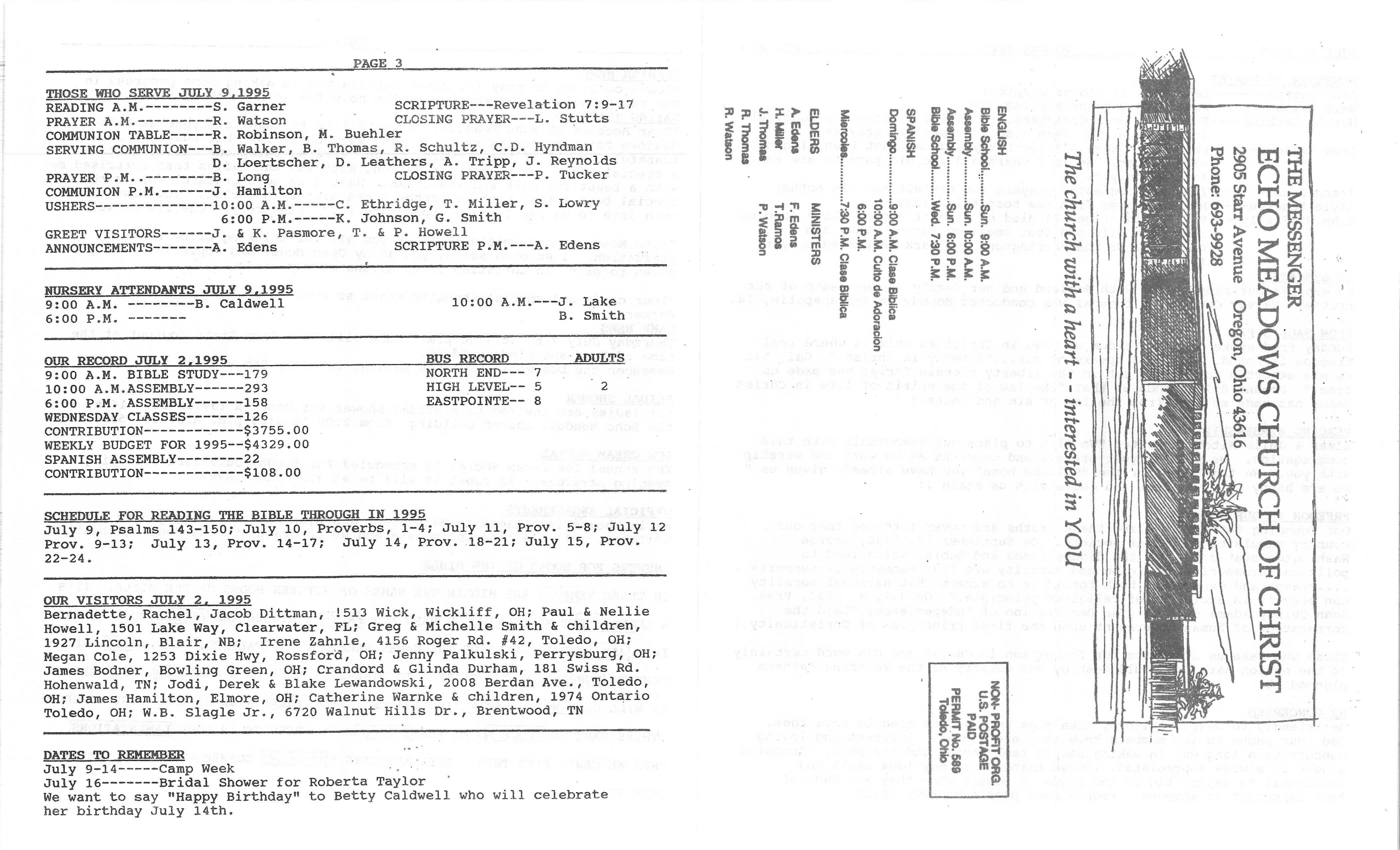 Scanned bulletin, page 1 of 1995-07-09.pdf