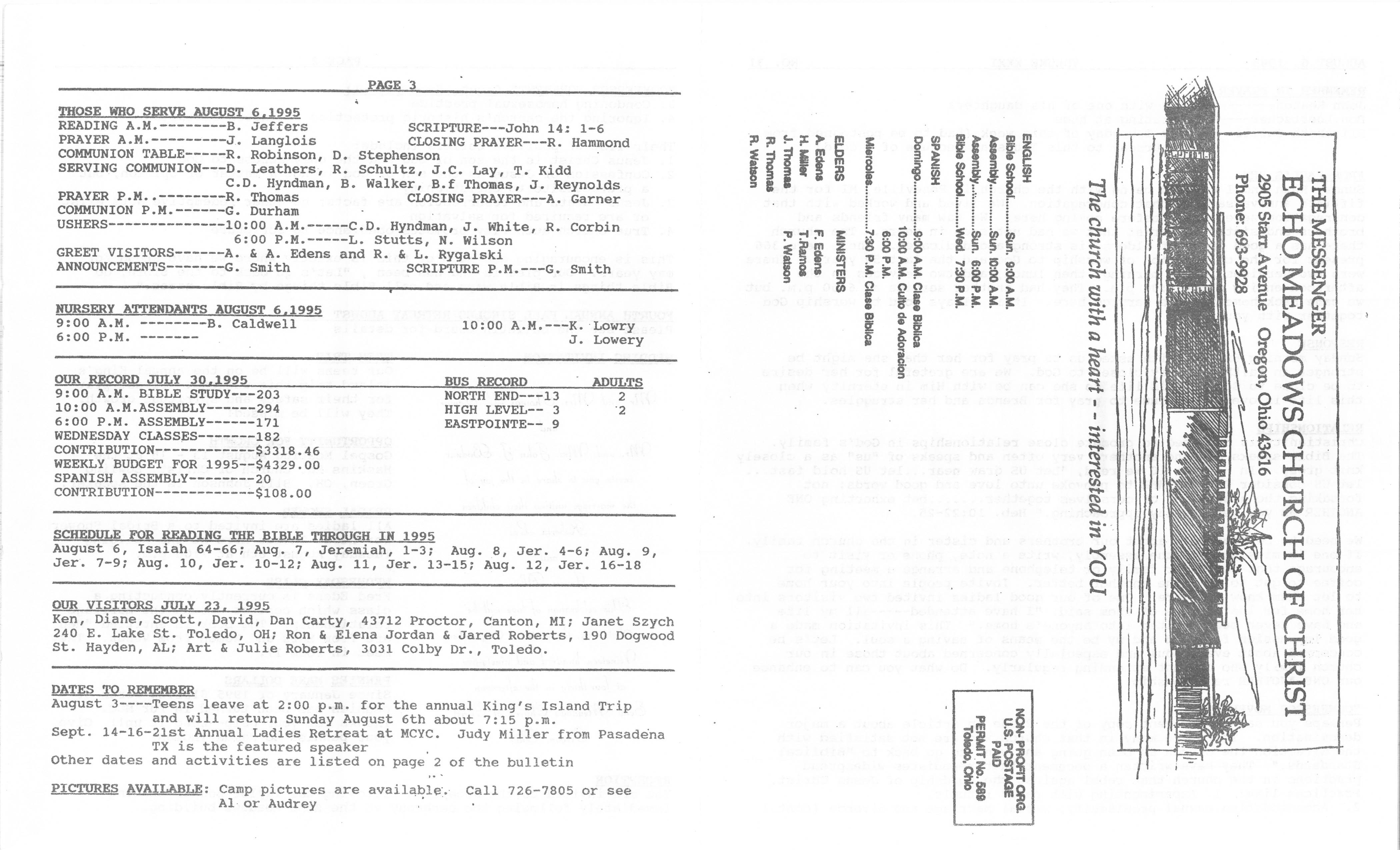 Scanned bulletin, page 1 of 1995-08-06.pdf