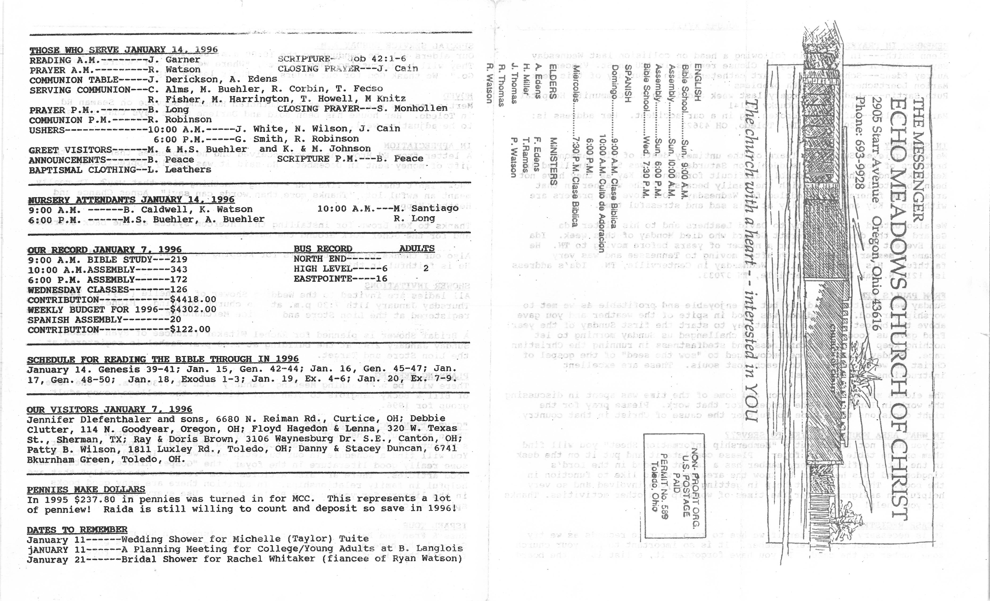 Scanned bulletin, page 1 of 1996-01-14.pdf