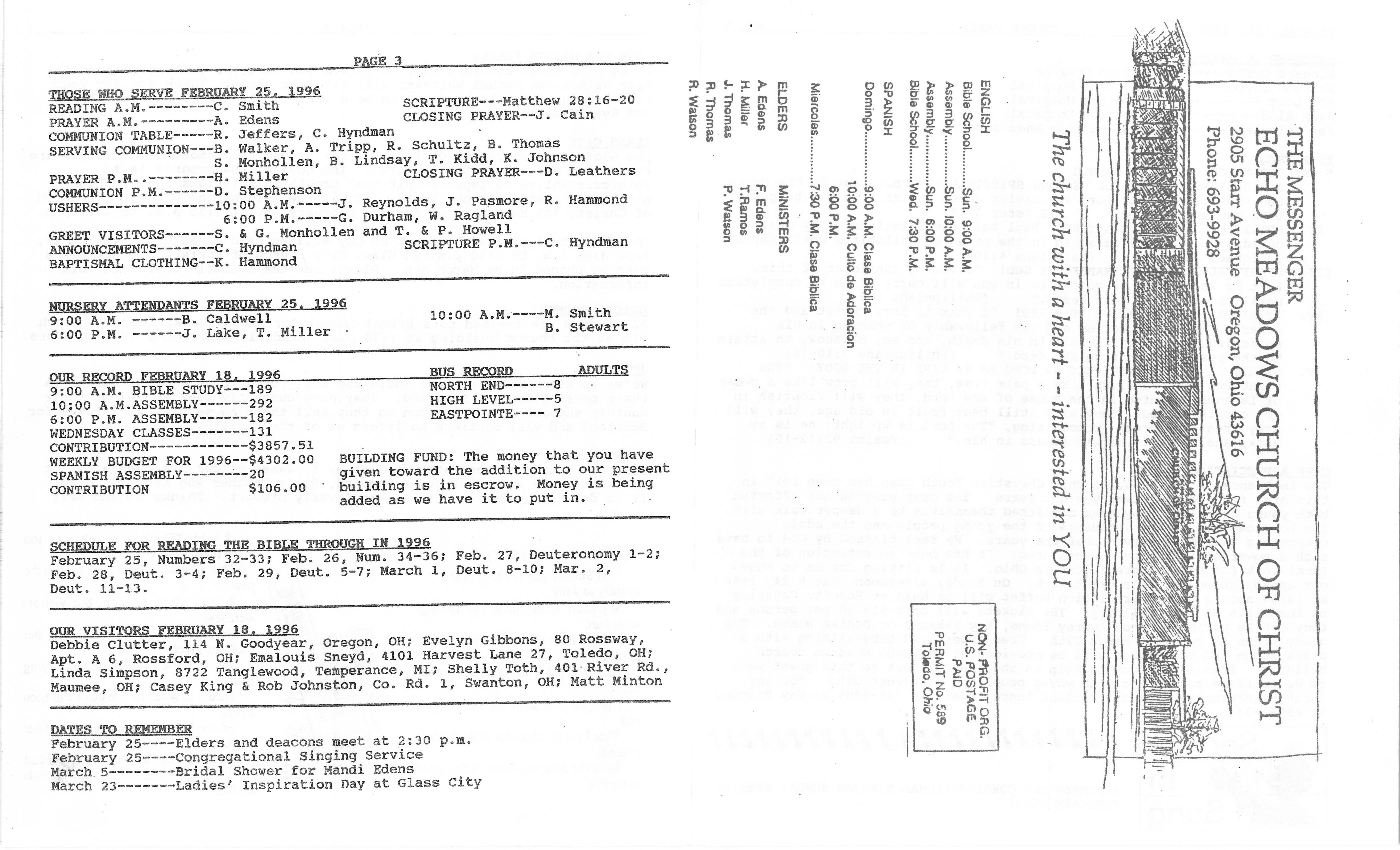 Scanned bulletin, page 1 of 1996-02-25.pdf