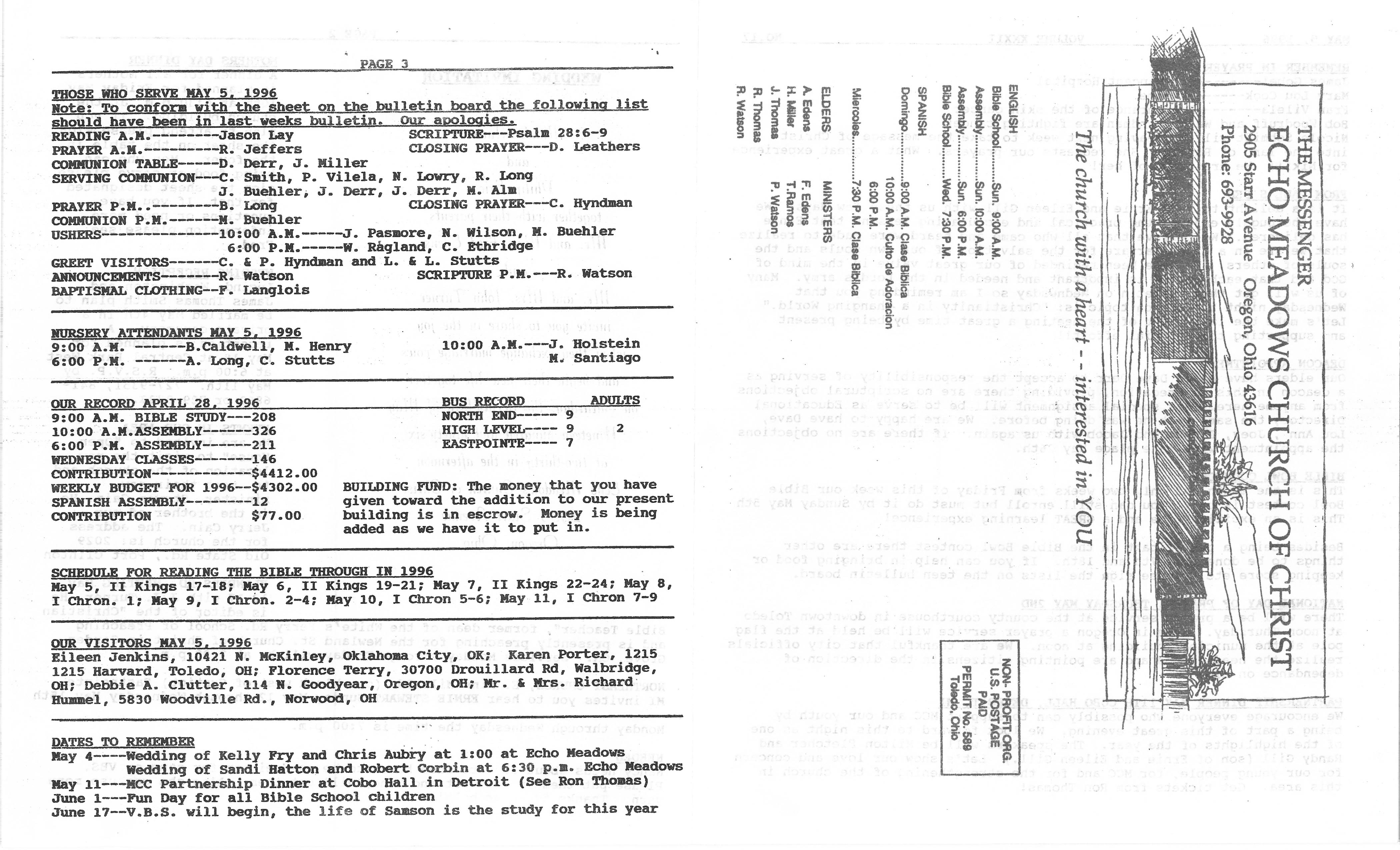 Scanned bulletin, page 1 of 1996-05-05.pdf