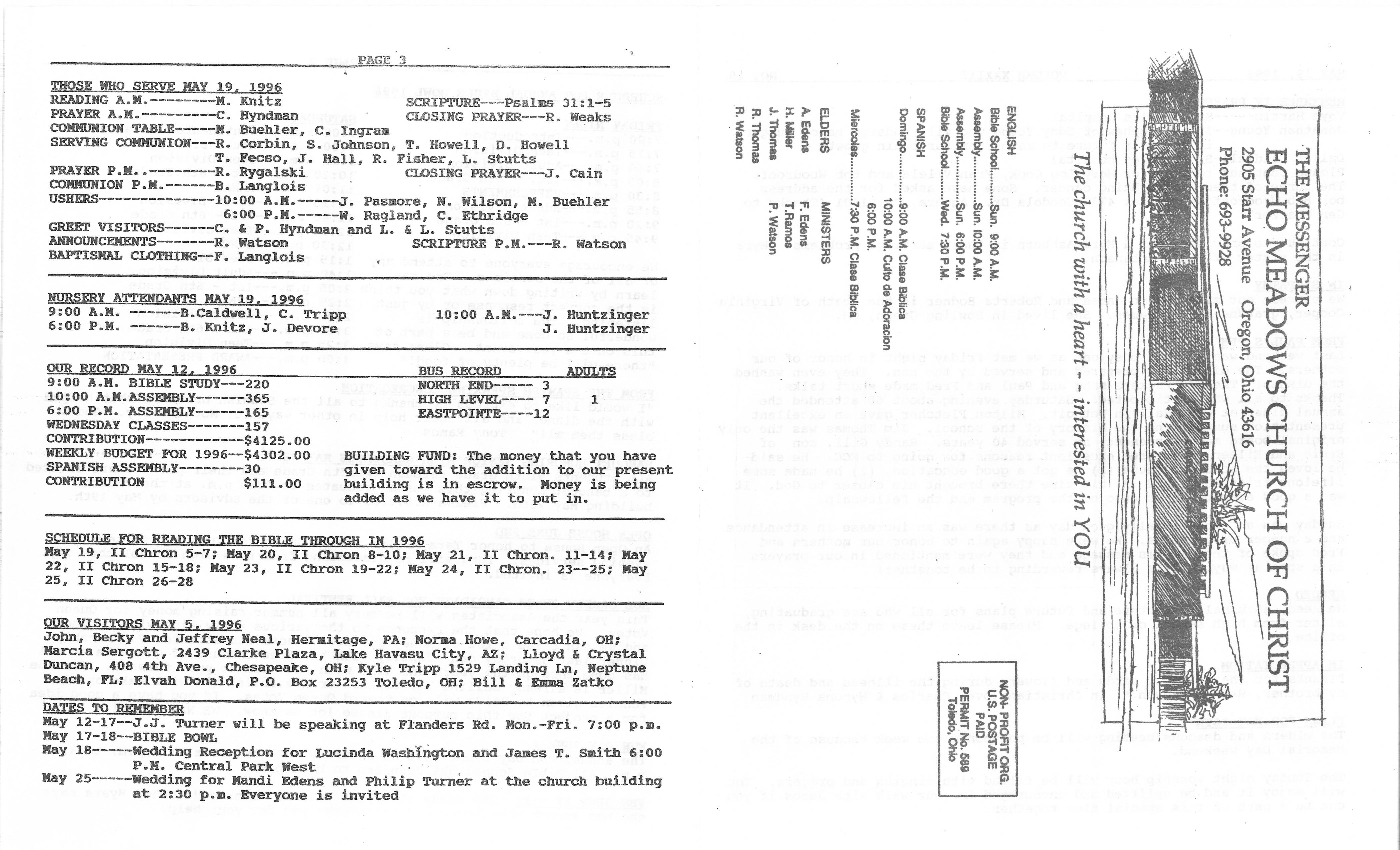 Scanned bulletin, page 1 of 1996-05-19.pdf