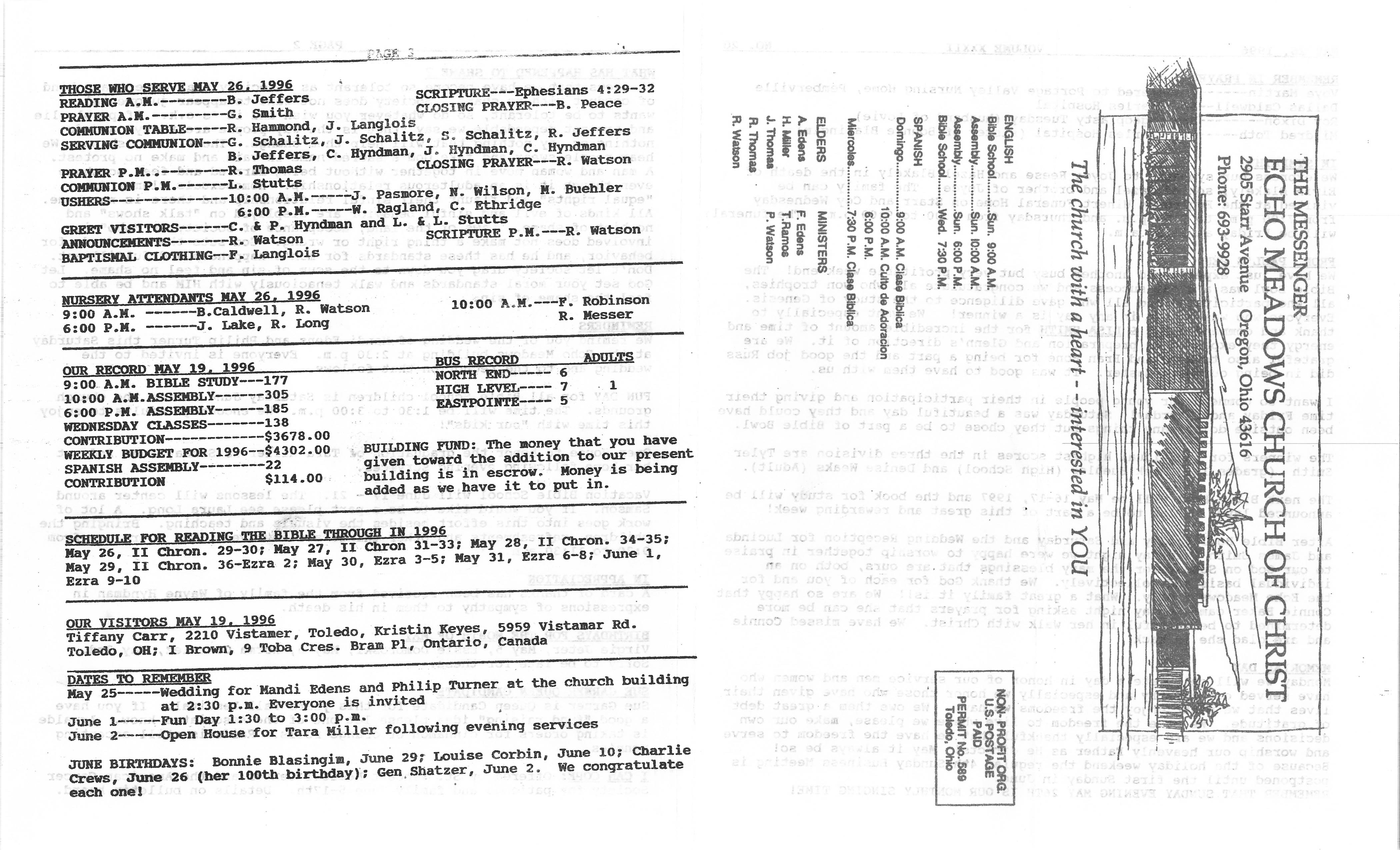 Scanned bulletin, page 1 of 1996-05-26.pdf