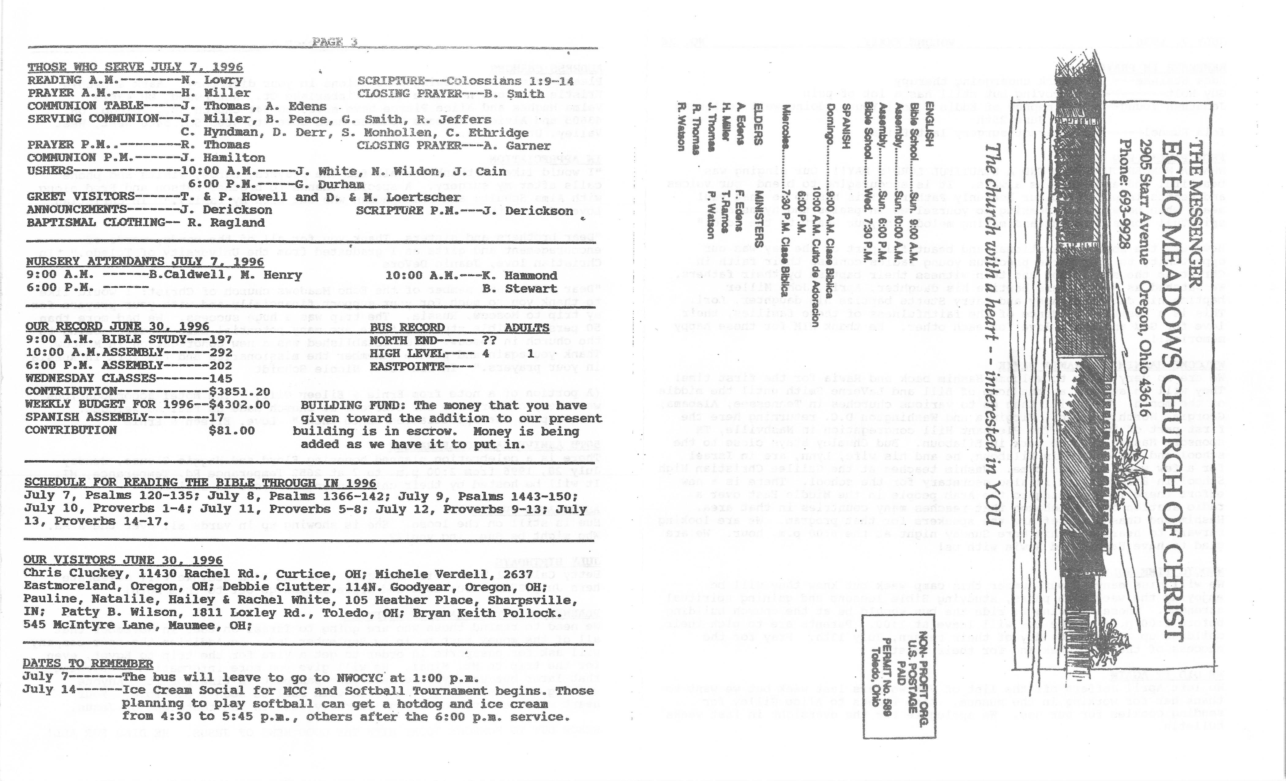 Scanned bulletin, page 1 of 1996-07-07.pdf