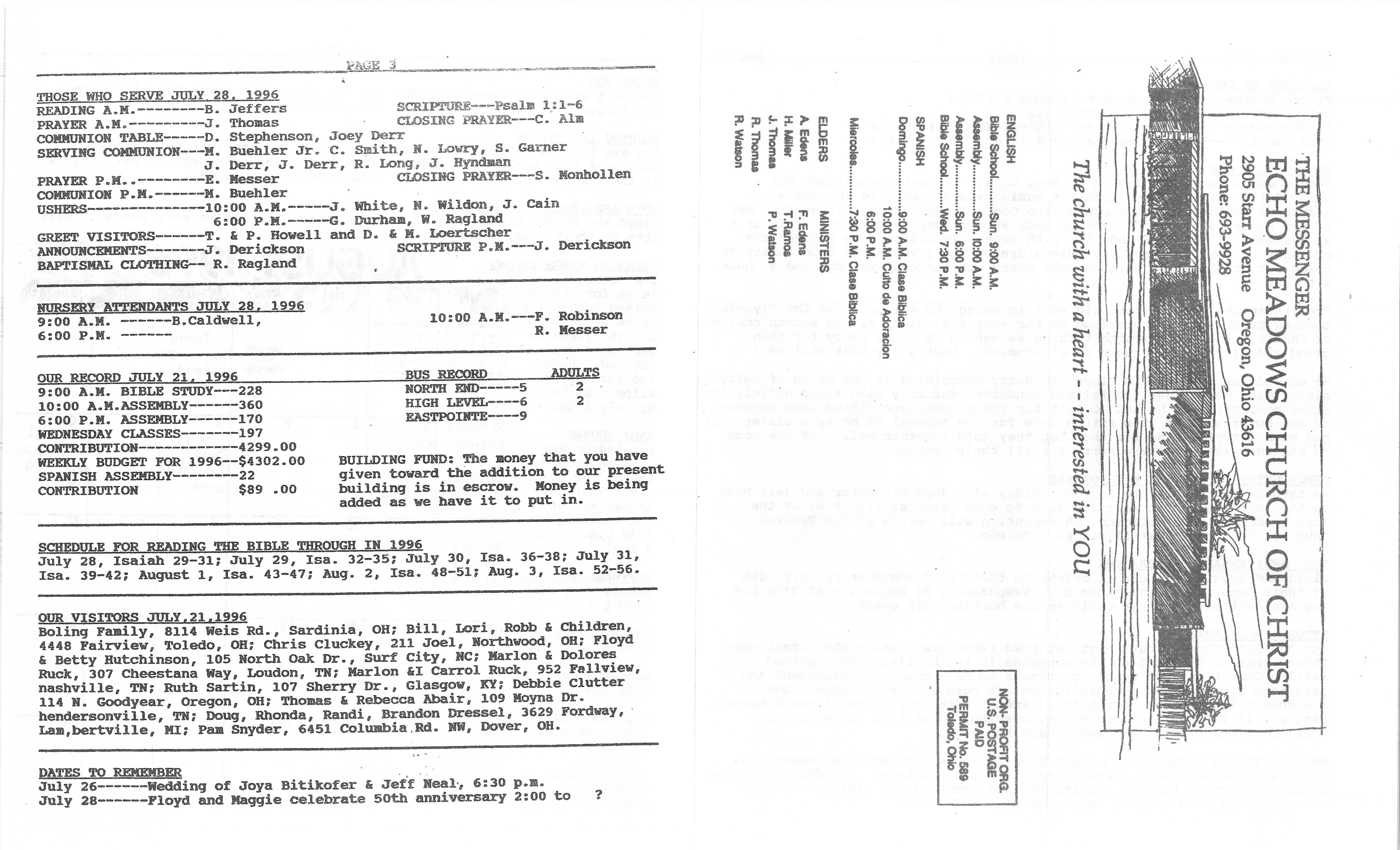 Scanned bulletin, page 1 of 1996-07-28.pdf