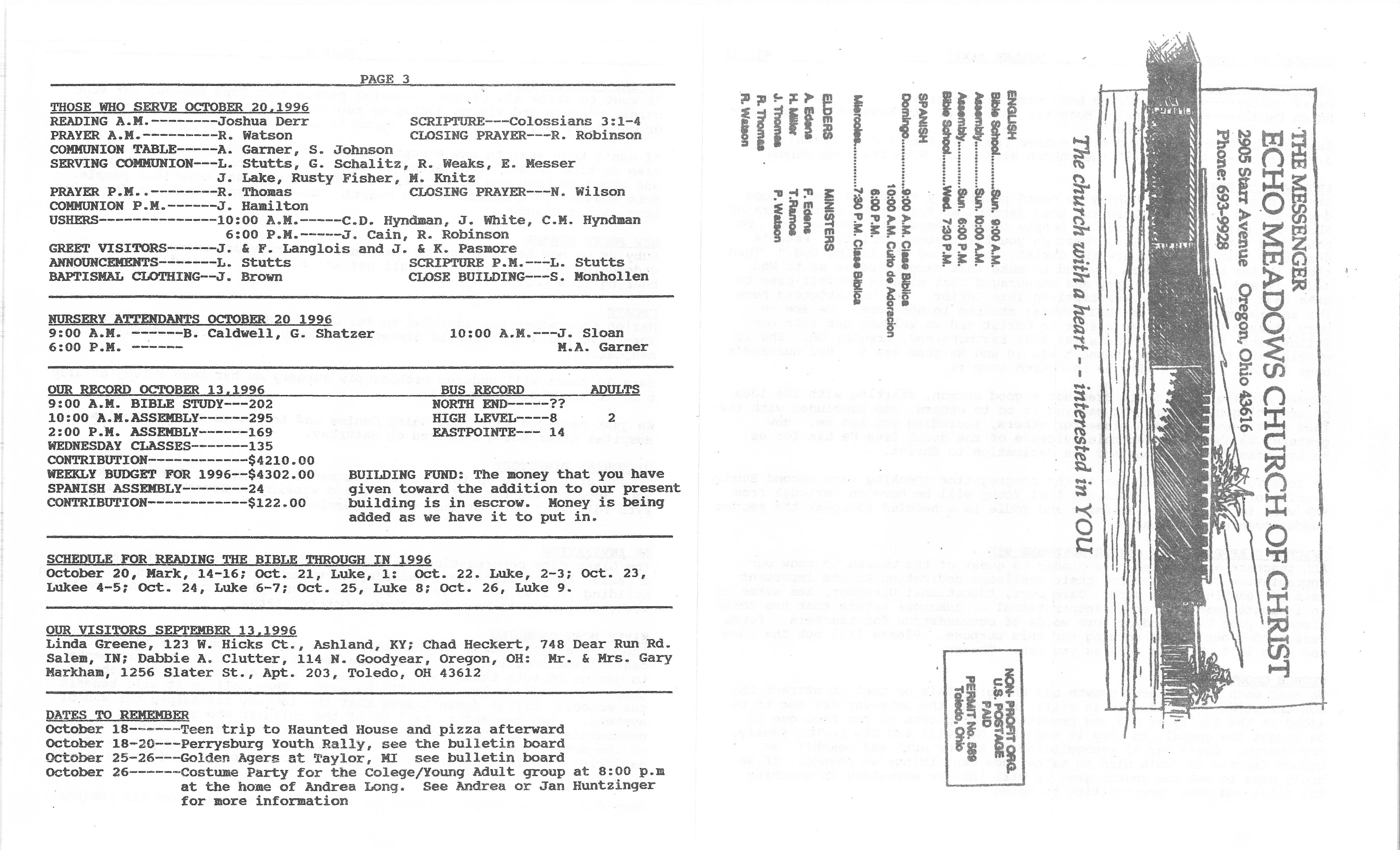 Scanned bulletin, page 1 of 1996-10-20.pdf