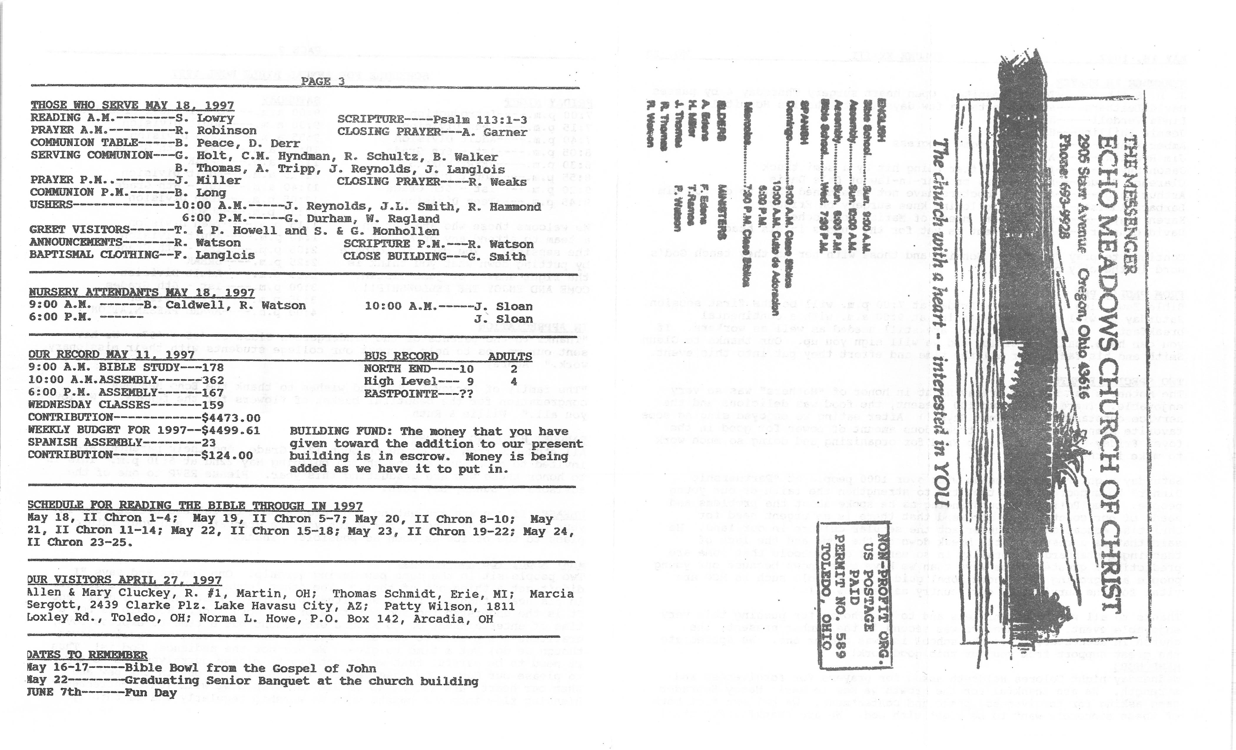 Scanned bulletin, page 1 of 1997-05-18.pdf