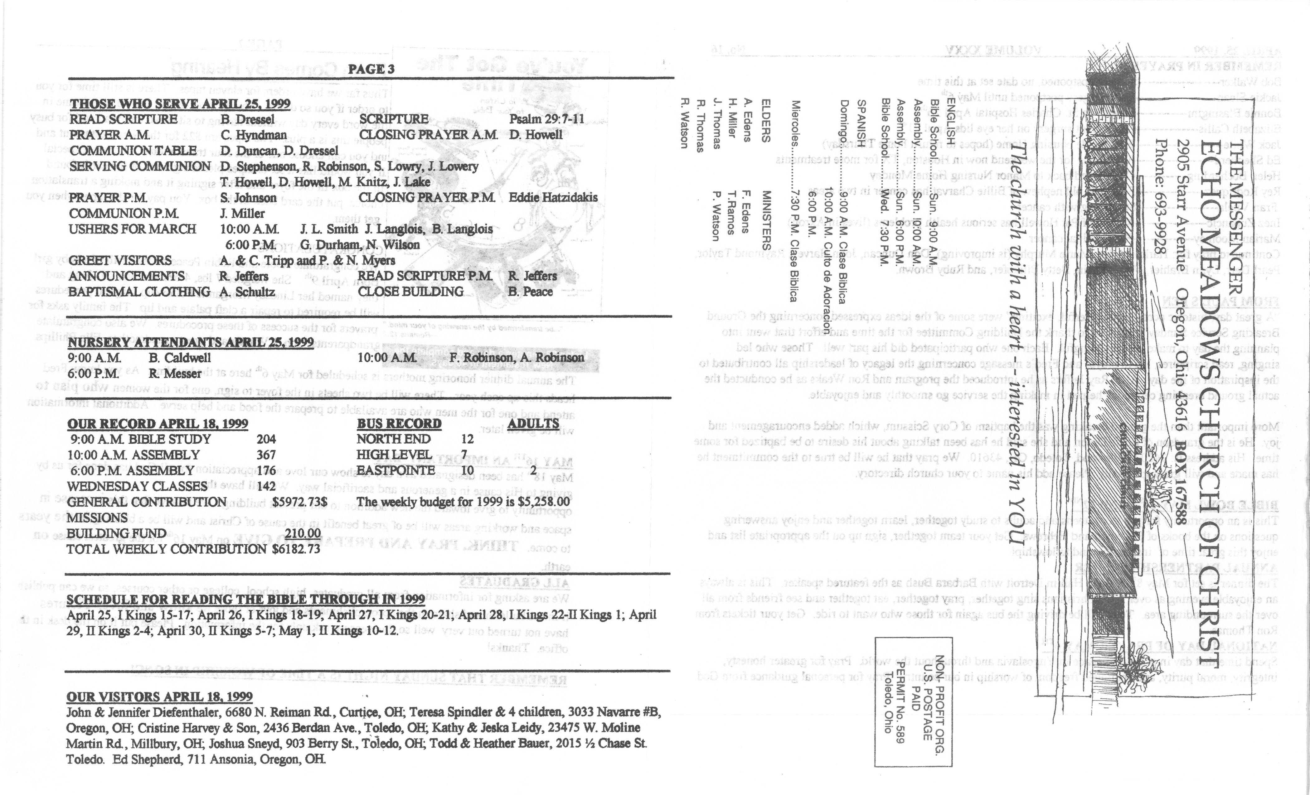Scanned bulletin, page 1 of 1999-04-25.pdf