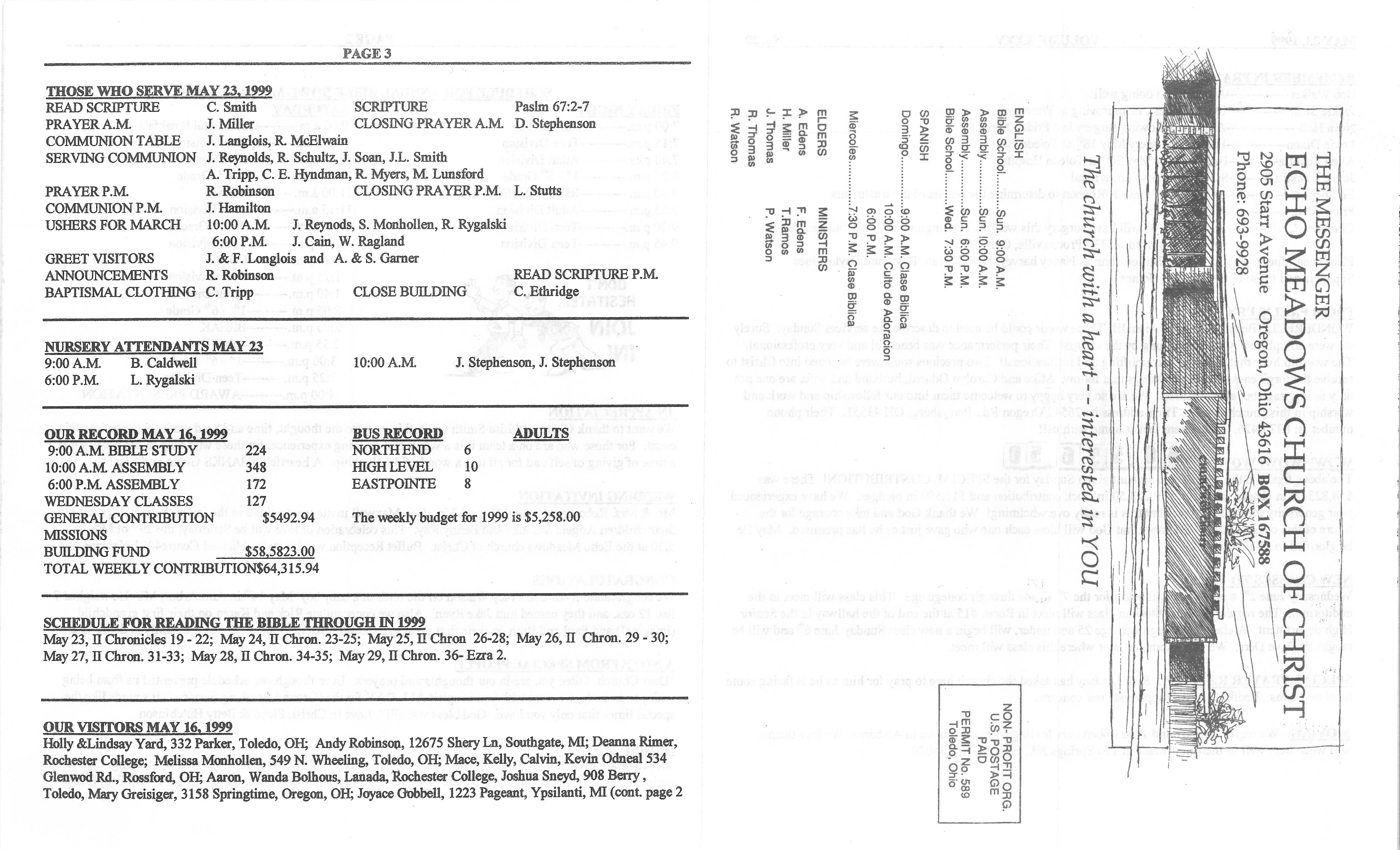 Scanned bulletin, page 1 of 1999-05-23.pdf