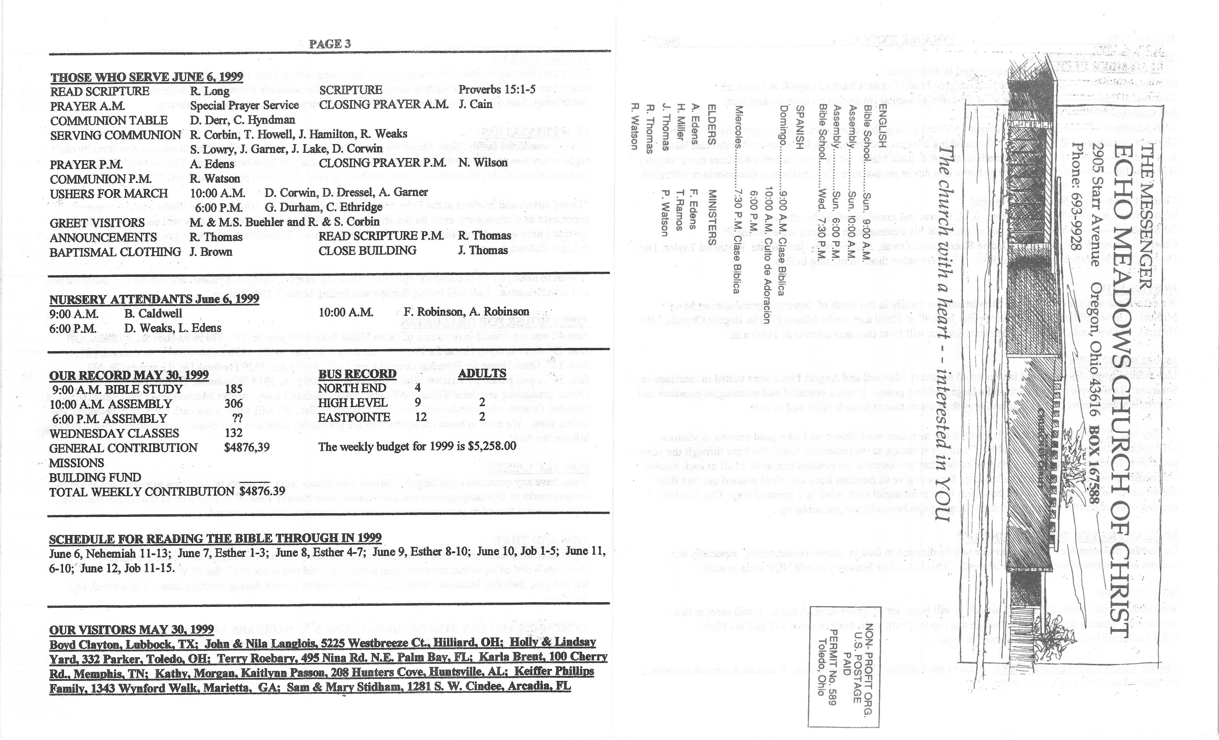 Scanned bulletin, page 1 of 1999-06-06.pdf