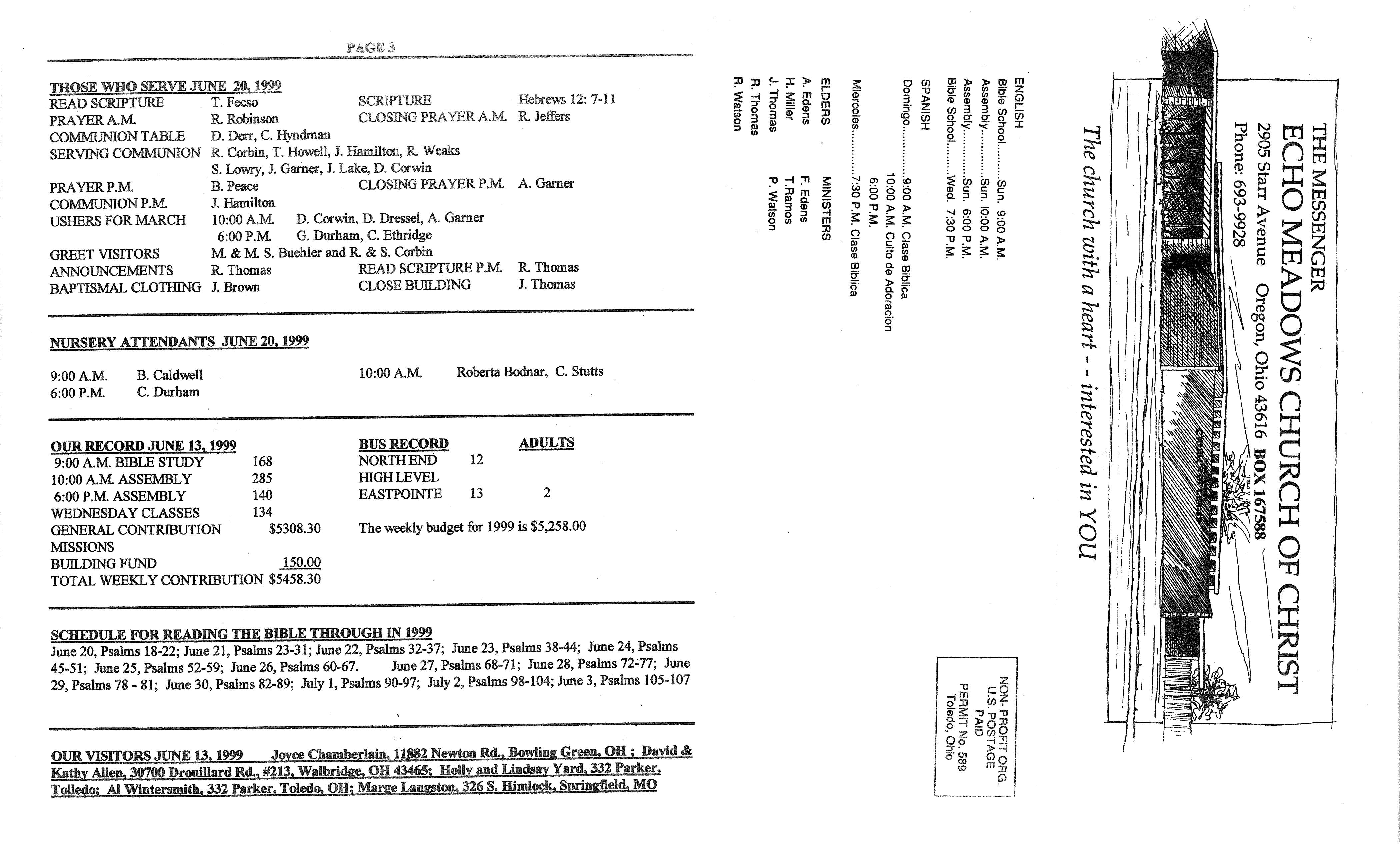 Scanned bulletin, page 1 of 1999-06-20.pdf