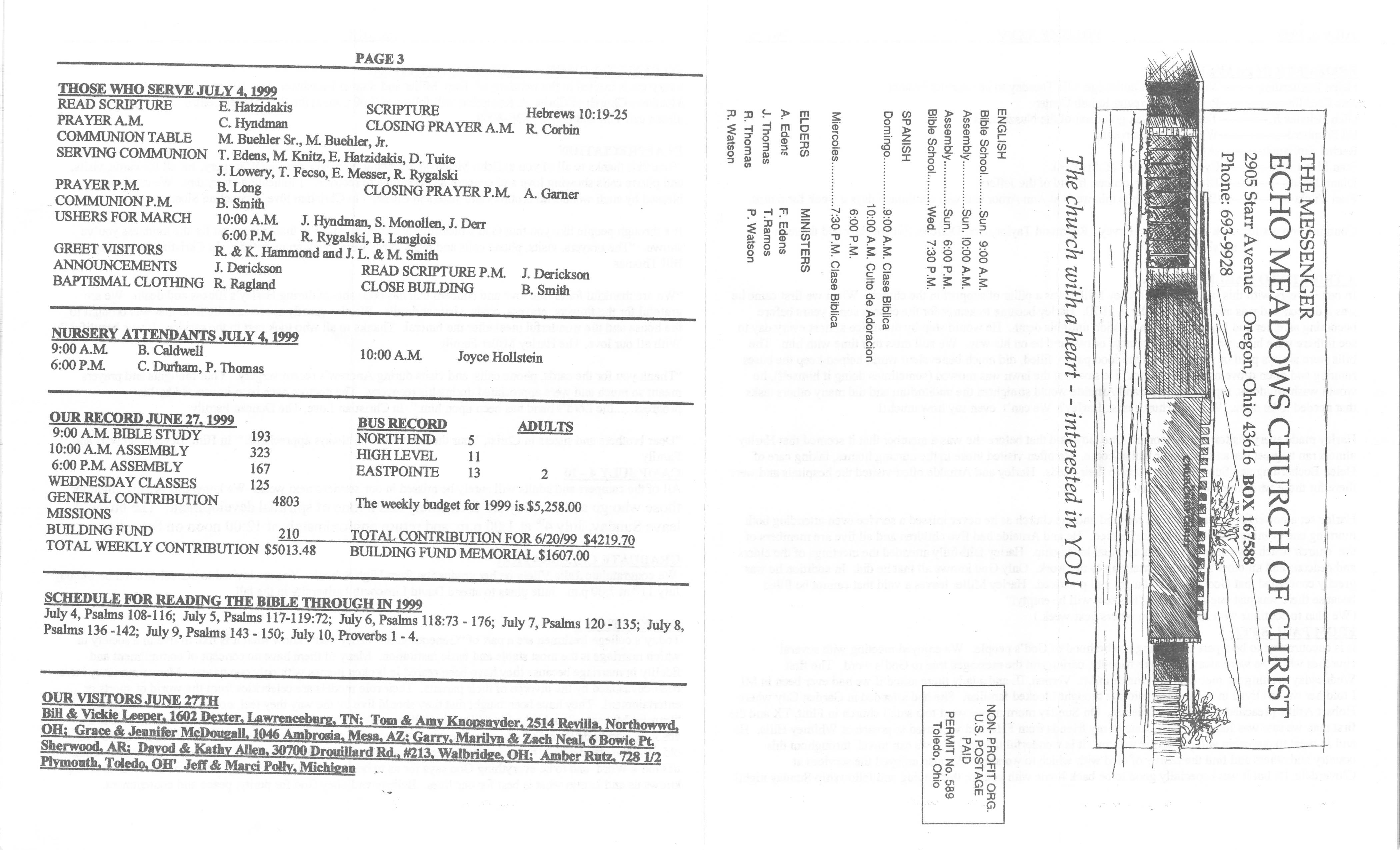 Scanned bulletin, page 1 of 1999-07-04.pdf