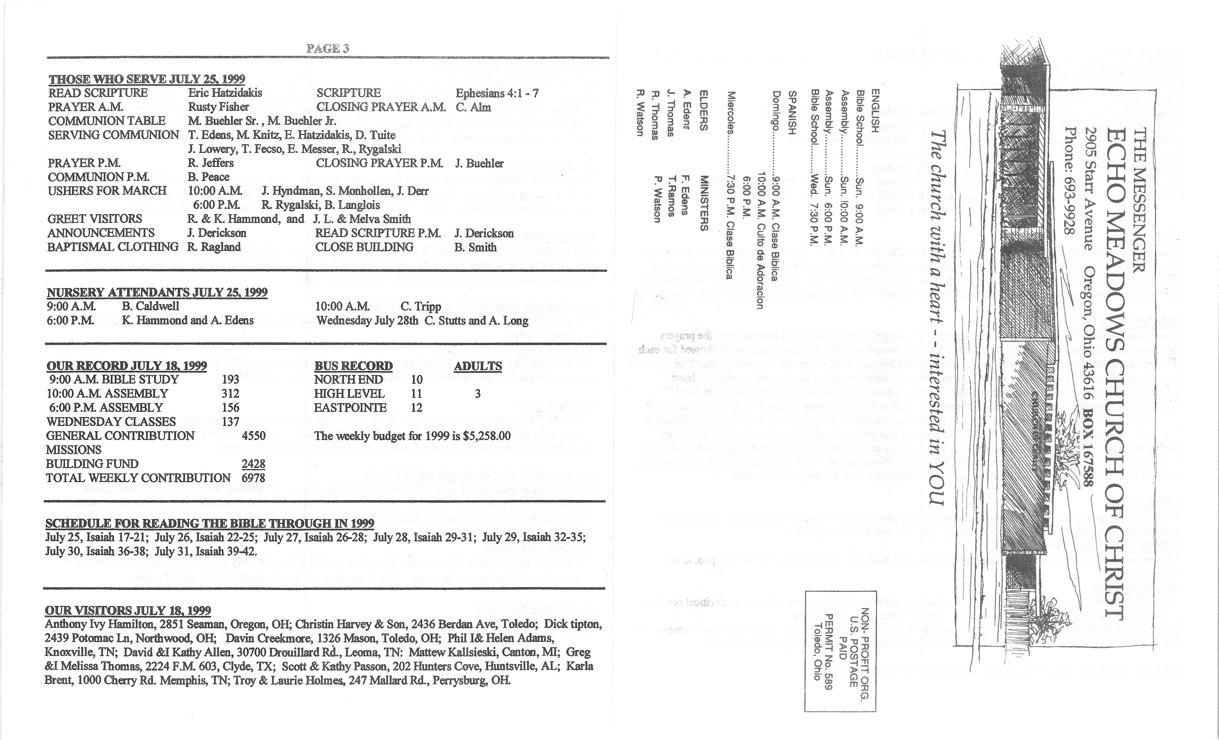 Scanned bulletin, page 1 of 1999-07-25.pdf