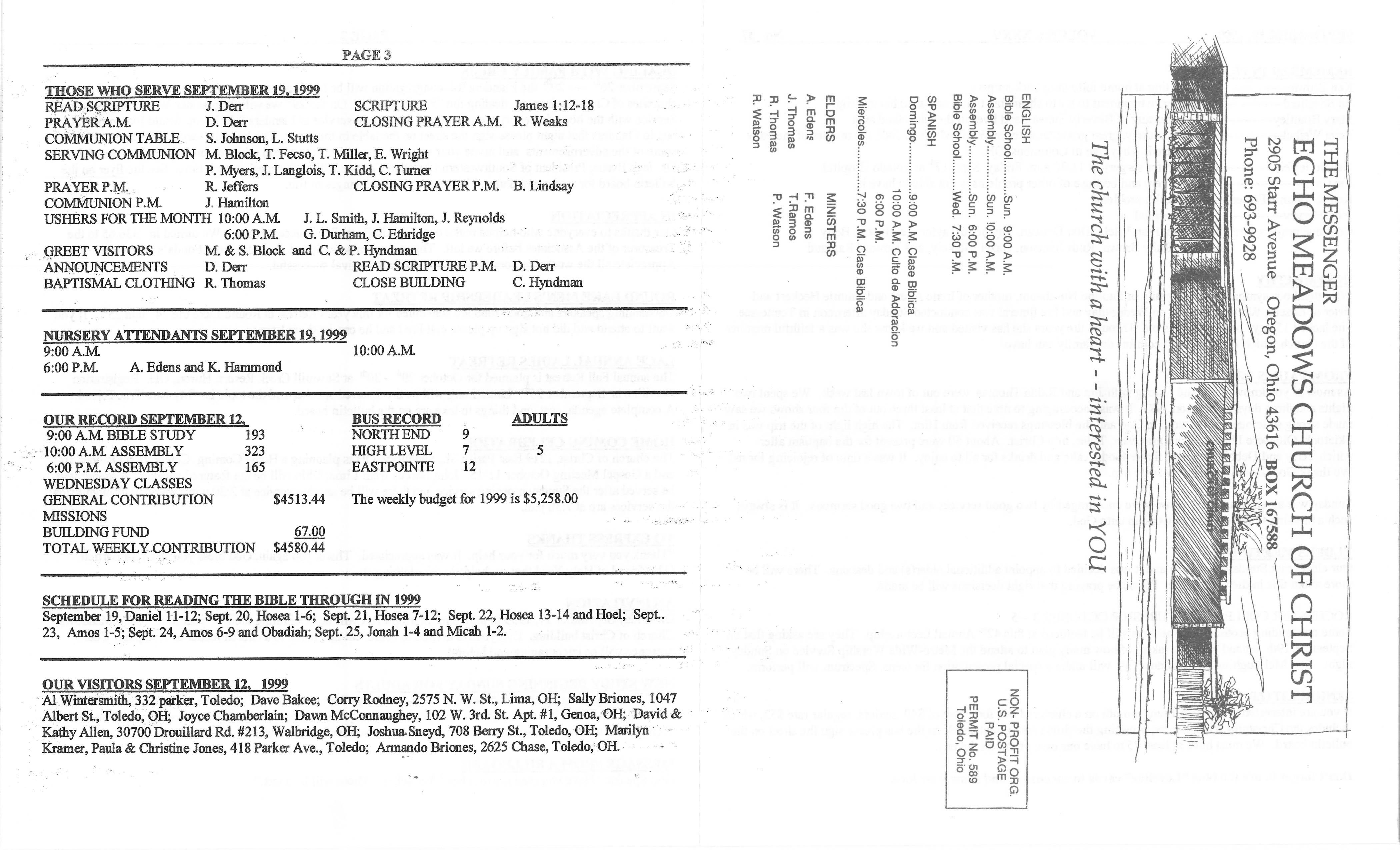 Scanned bulletin, page 1 of 1999-09-19.pdf