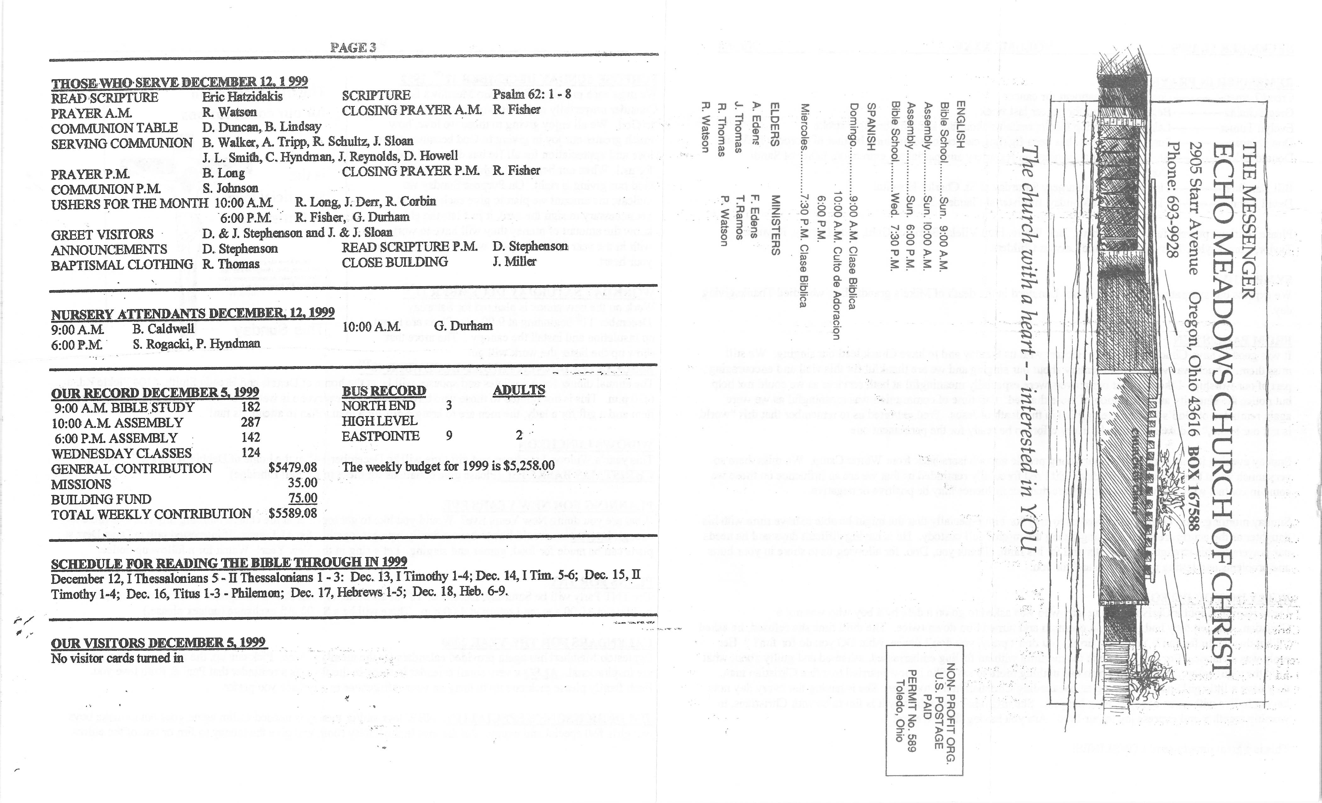 Scanned bulletin, page 1 of 1999-12-12.pdf