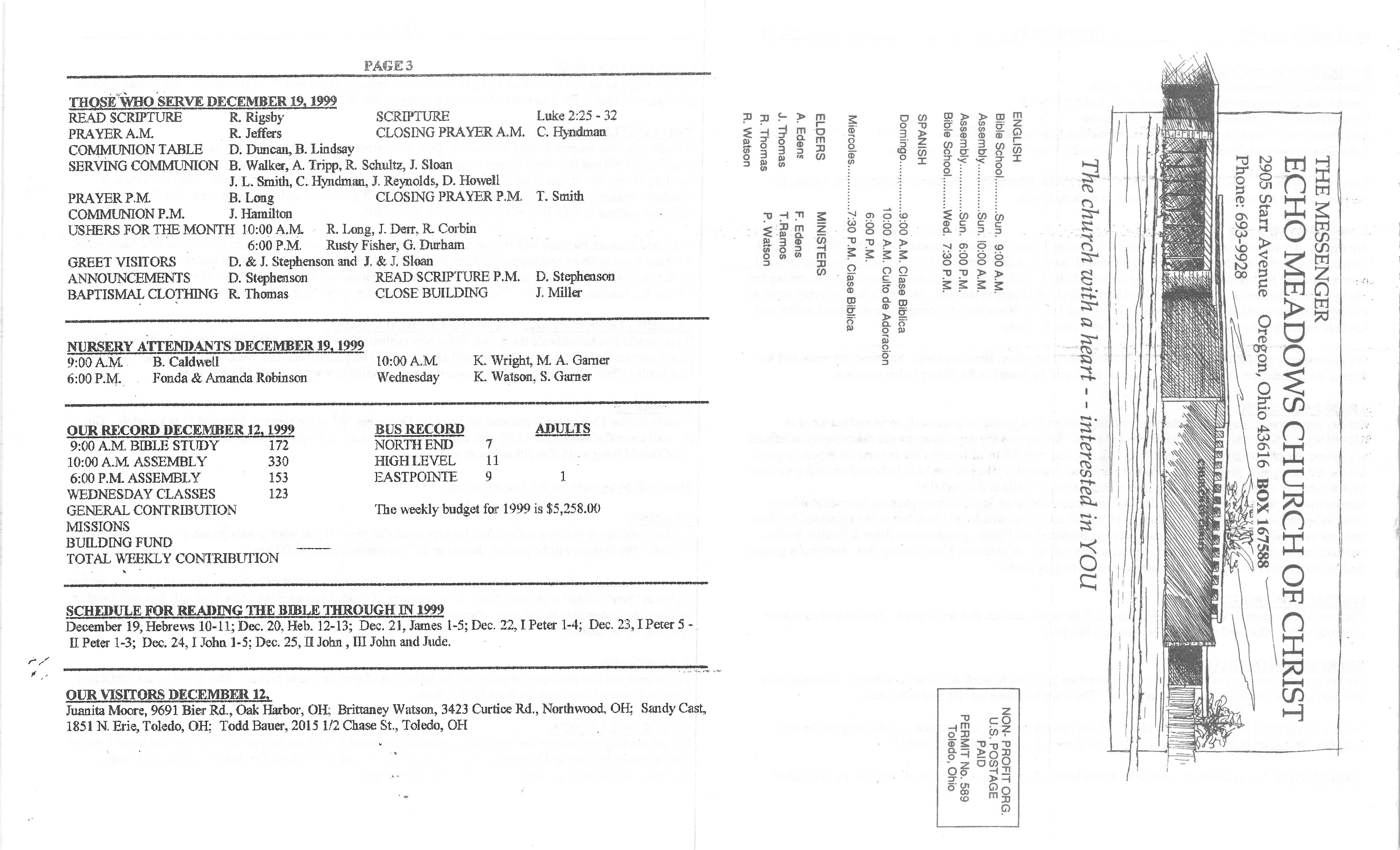 Scanned bulletin, page 1 of 1999-12-19.pdf