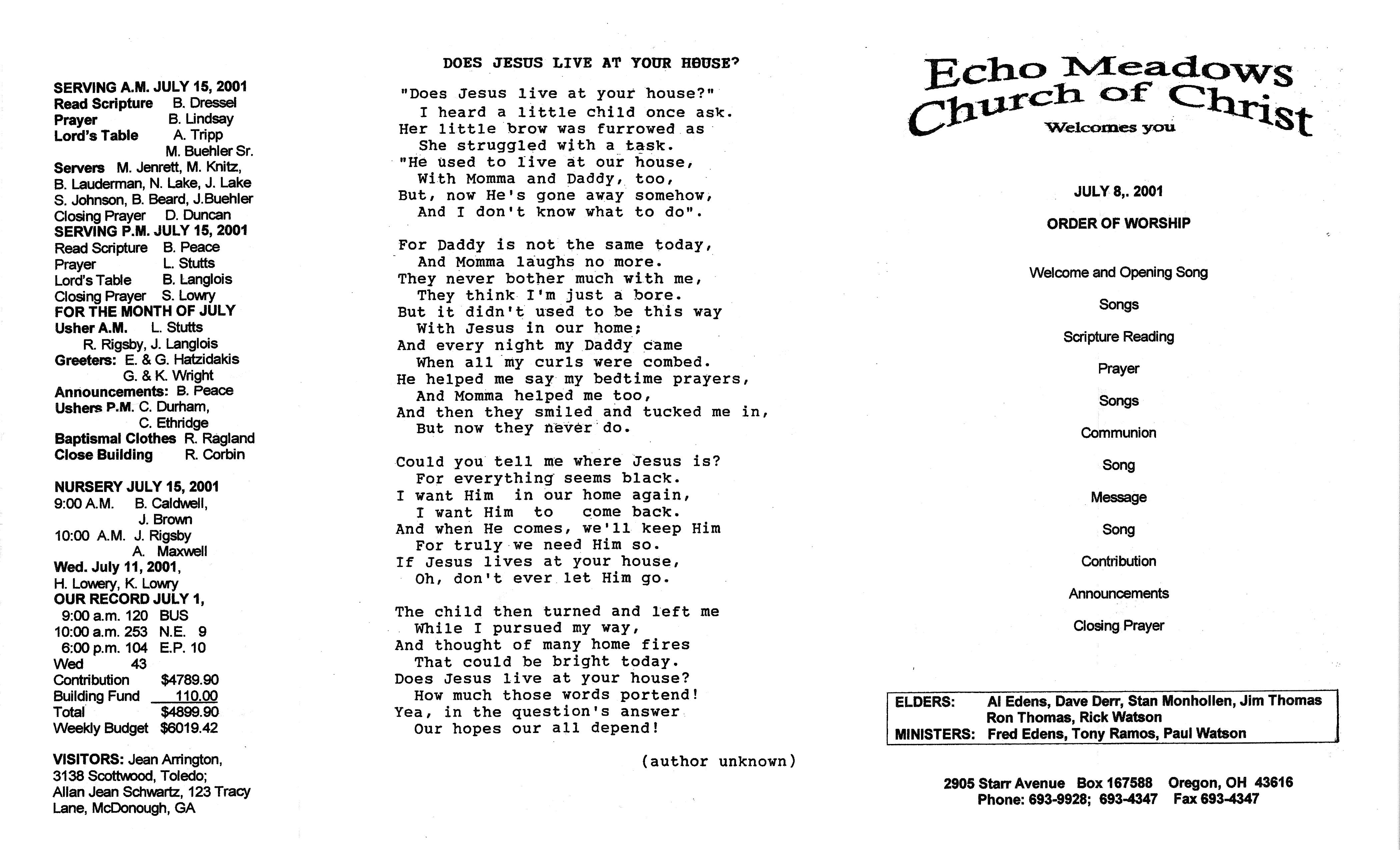 Scanned bulletin, page 1 of 2001-07-08.pdf