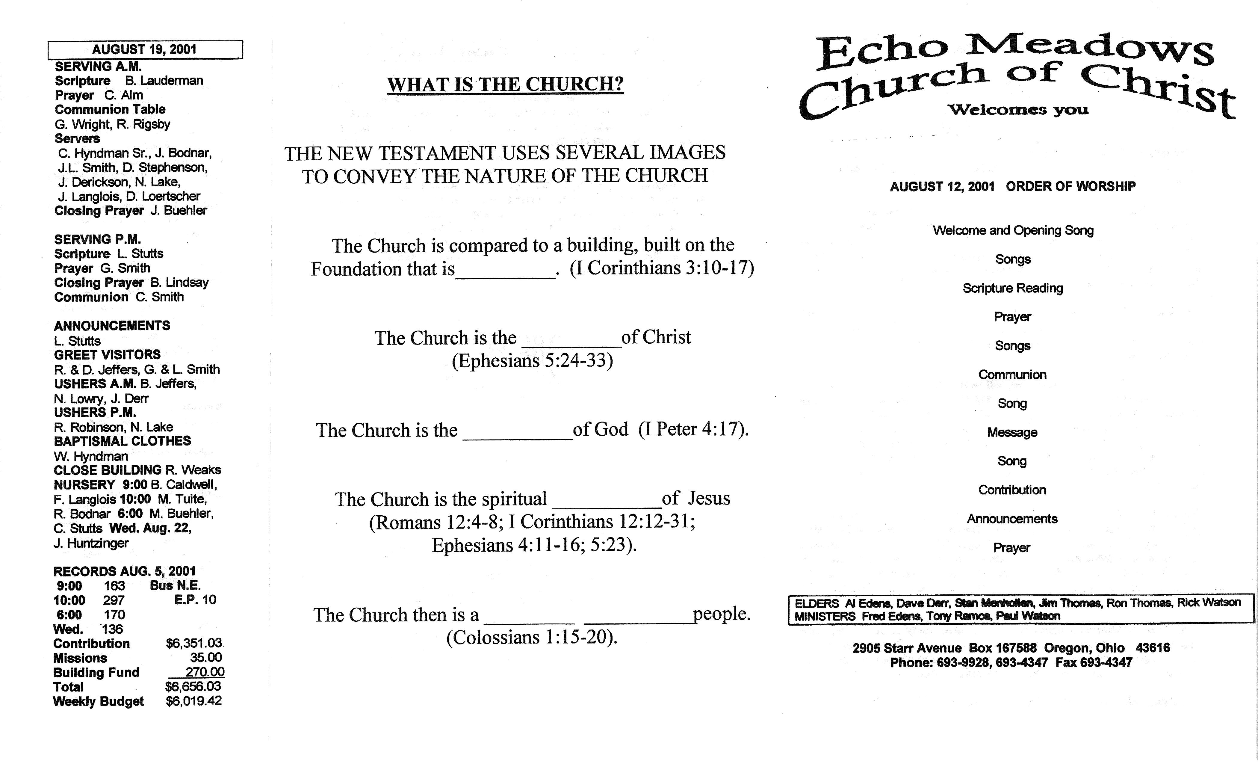 Scanned bulletin, page 1 of 2001-08-12.pdf