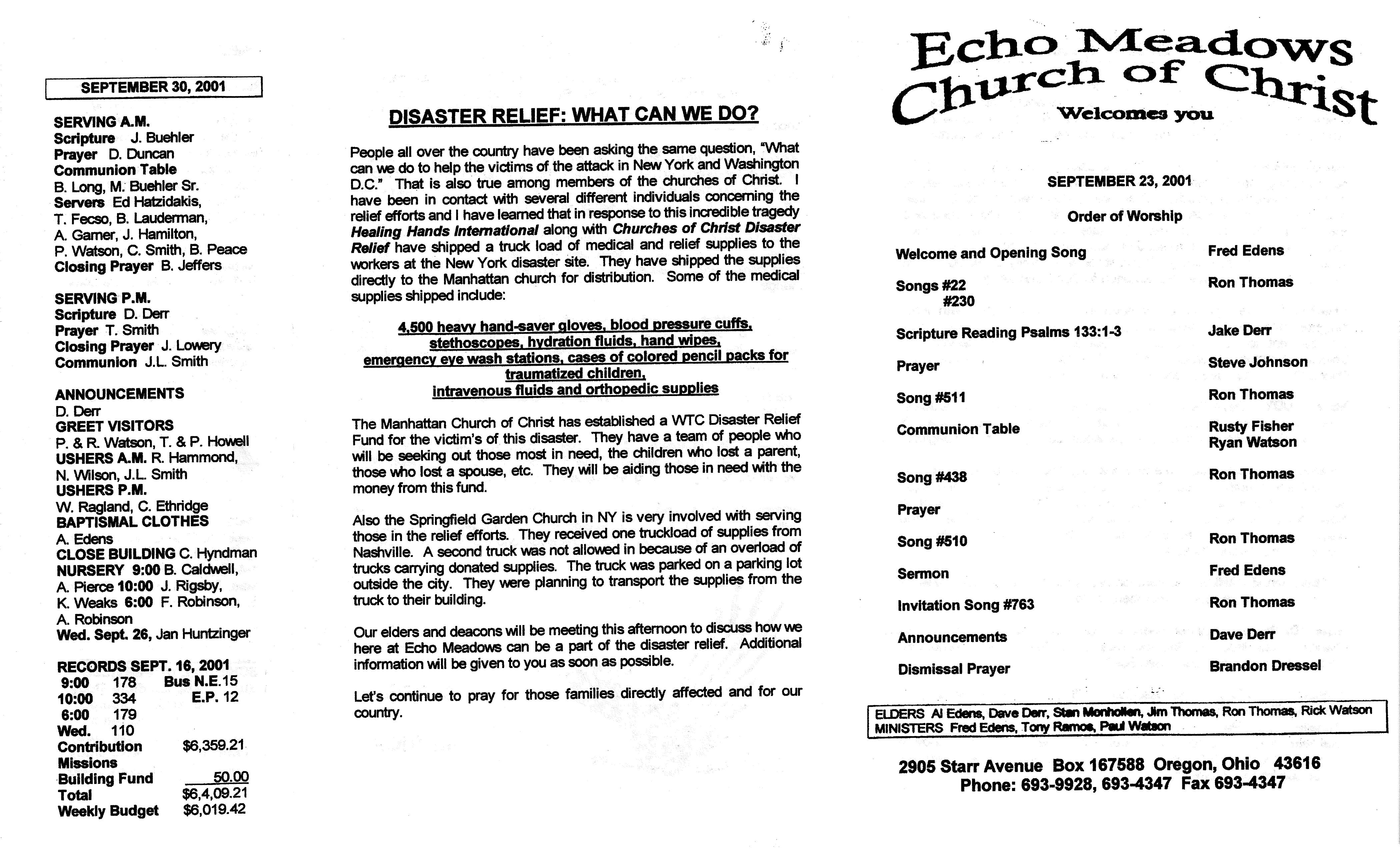 Scanned bulletin, page 1 of 2001-09-23.pdf