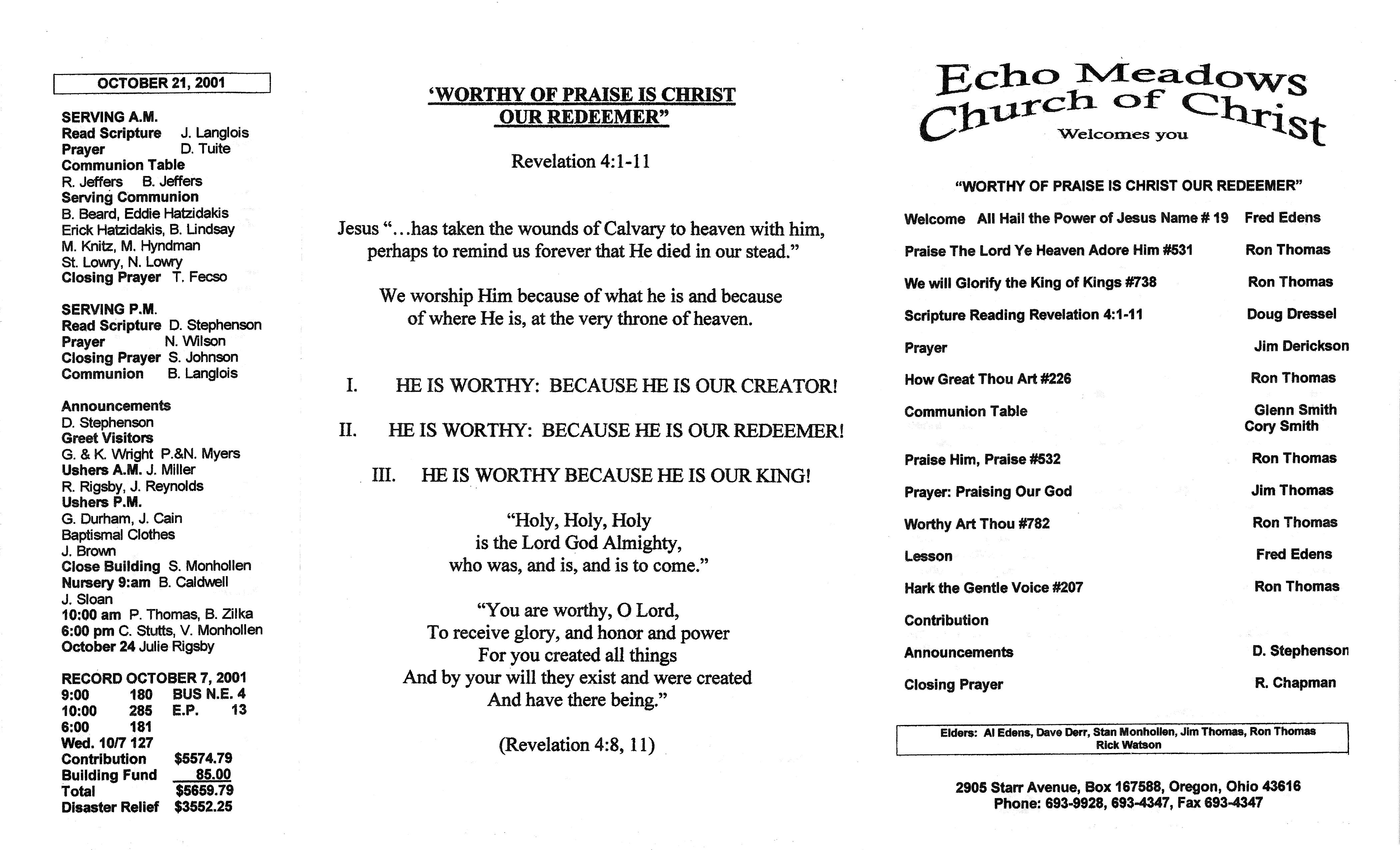 Scanned bulletin, page 1 of 2001-10-14.pdf