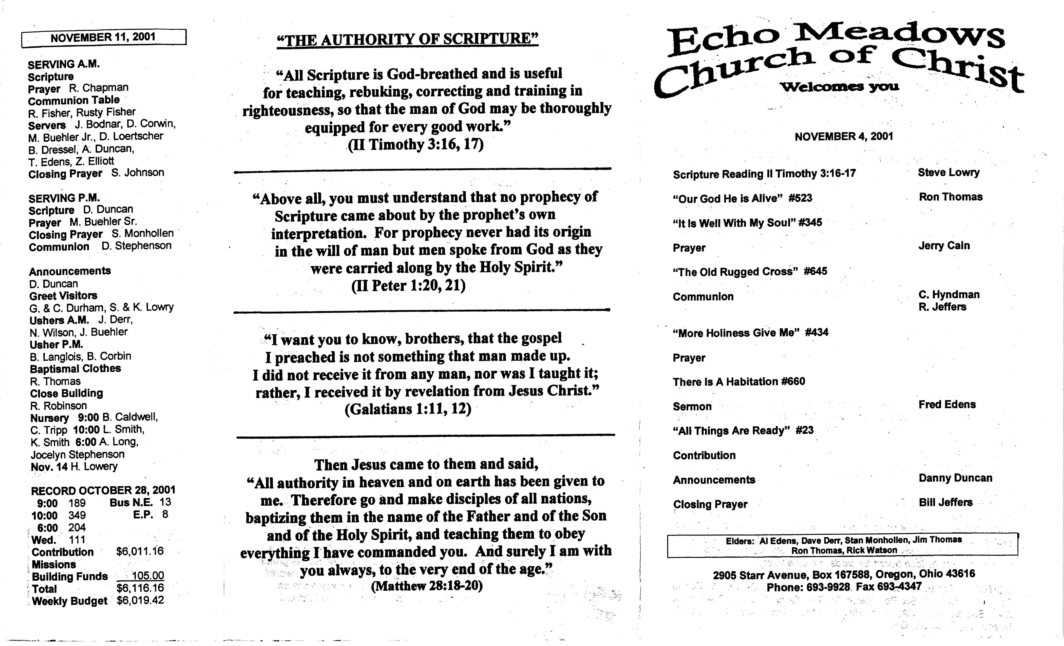 Scanned bulletin, page 1 of 2001-11-04.pdf
