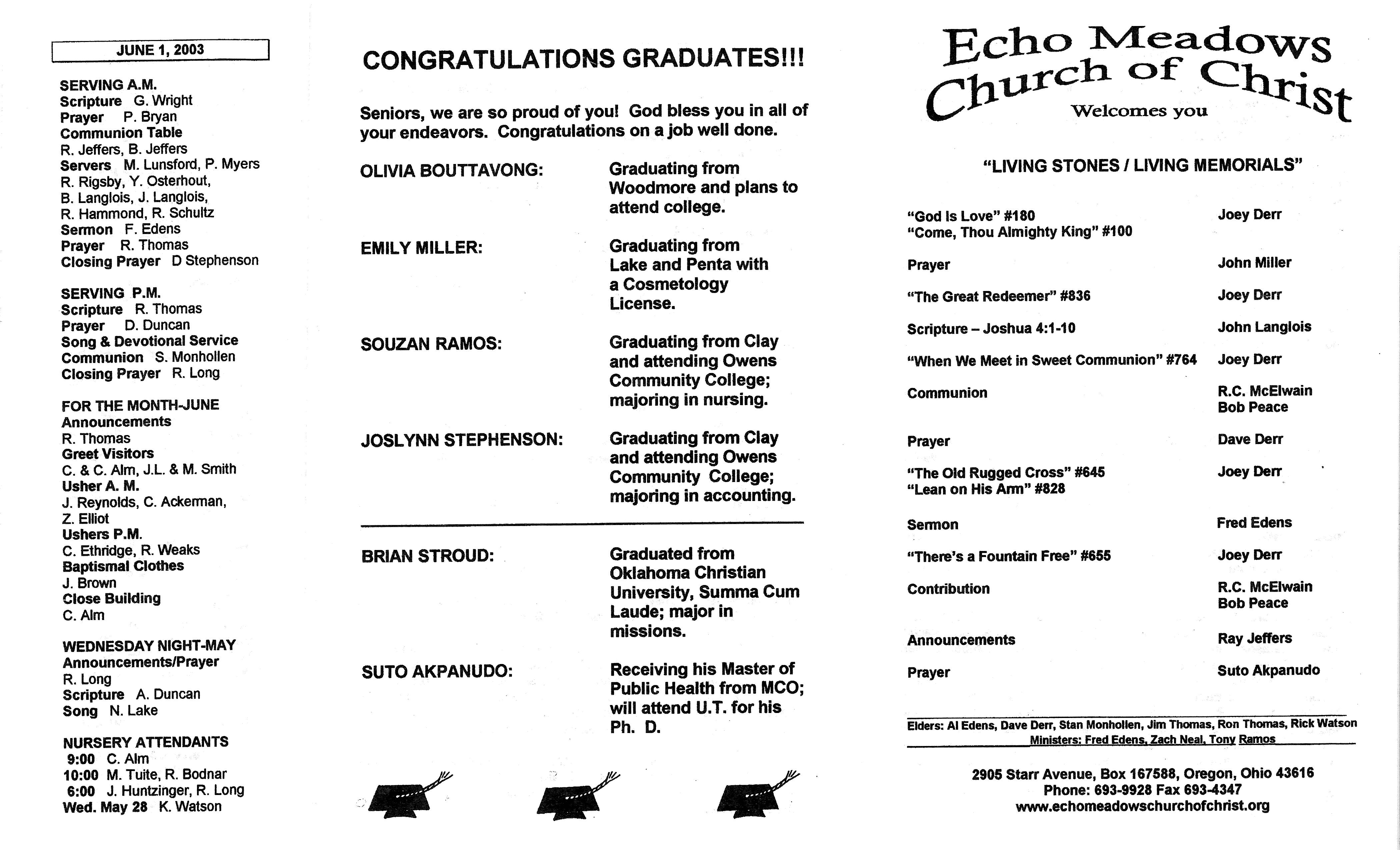Scanned bulletin, page 1 of 2003-05-25.pdf