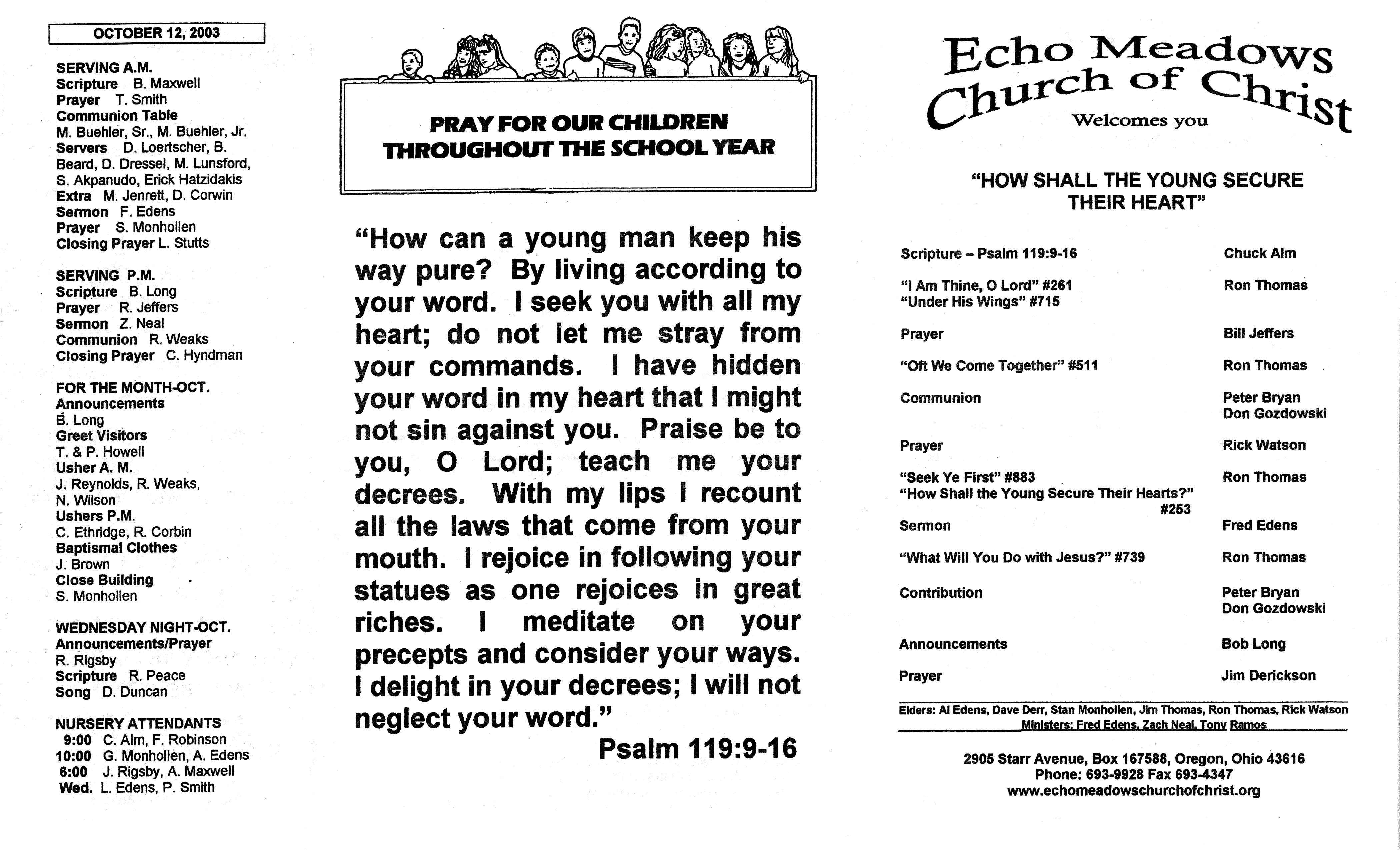 Scanned bulletin, page 1 of 2003-10-05.pdf