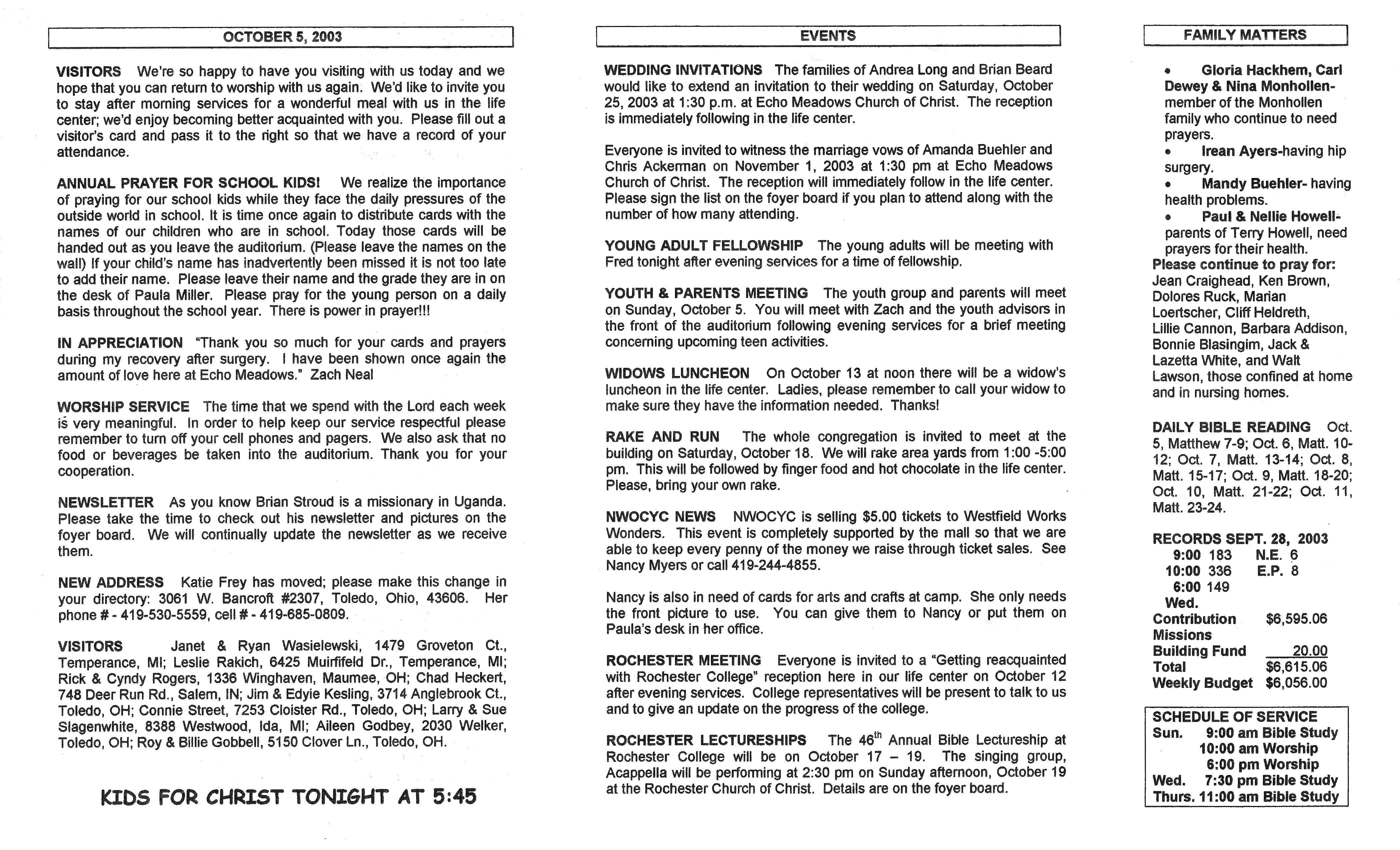 Scanned bulletin, page 2 of 2003-10-05.pdf