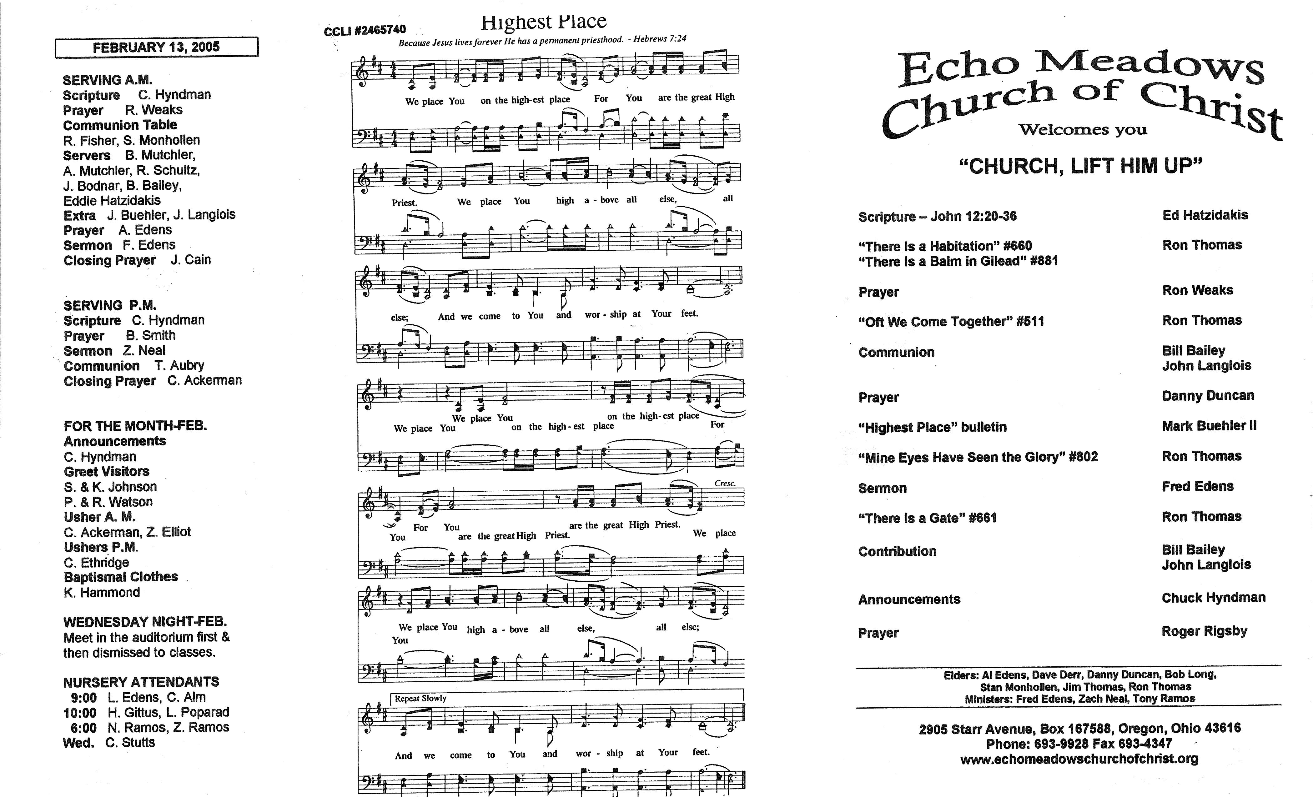 Scanned bulletin, page 1 of 2005-02-06.pdf