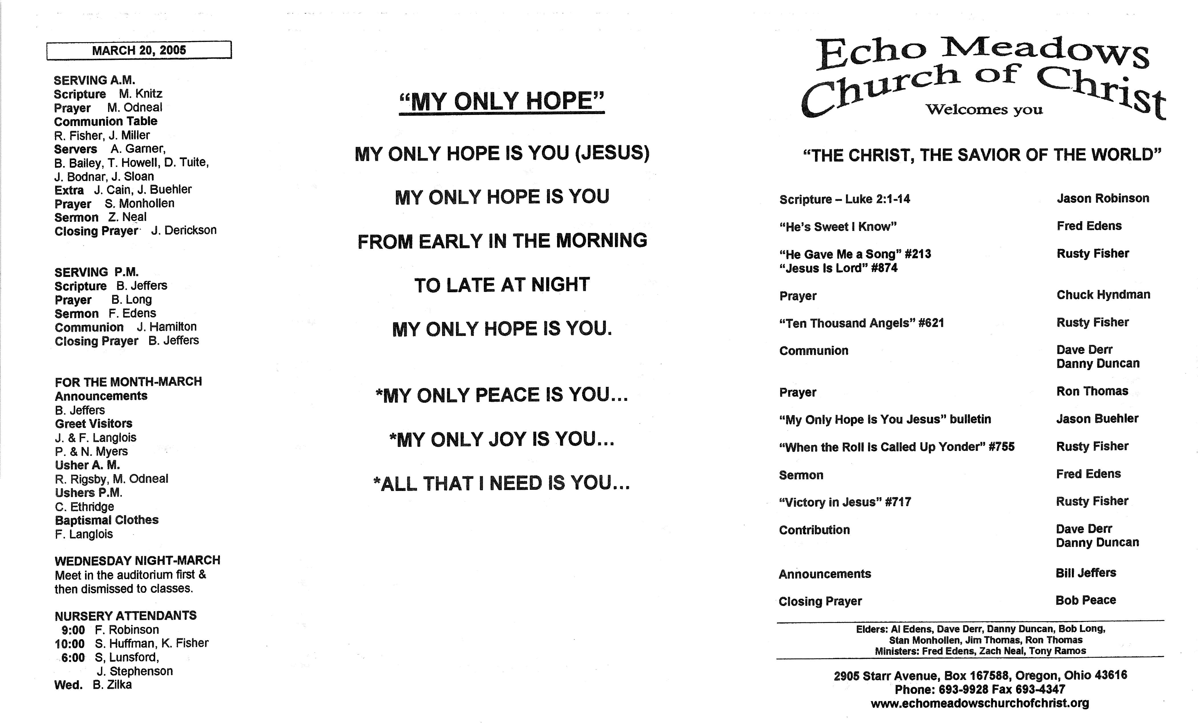 Scanned bulletin, page 1 of 2005-03-13.pdf