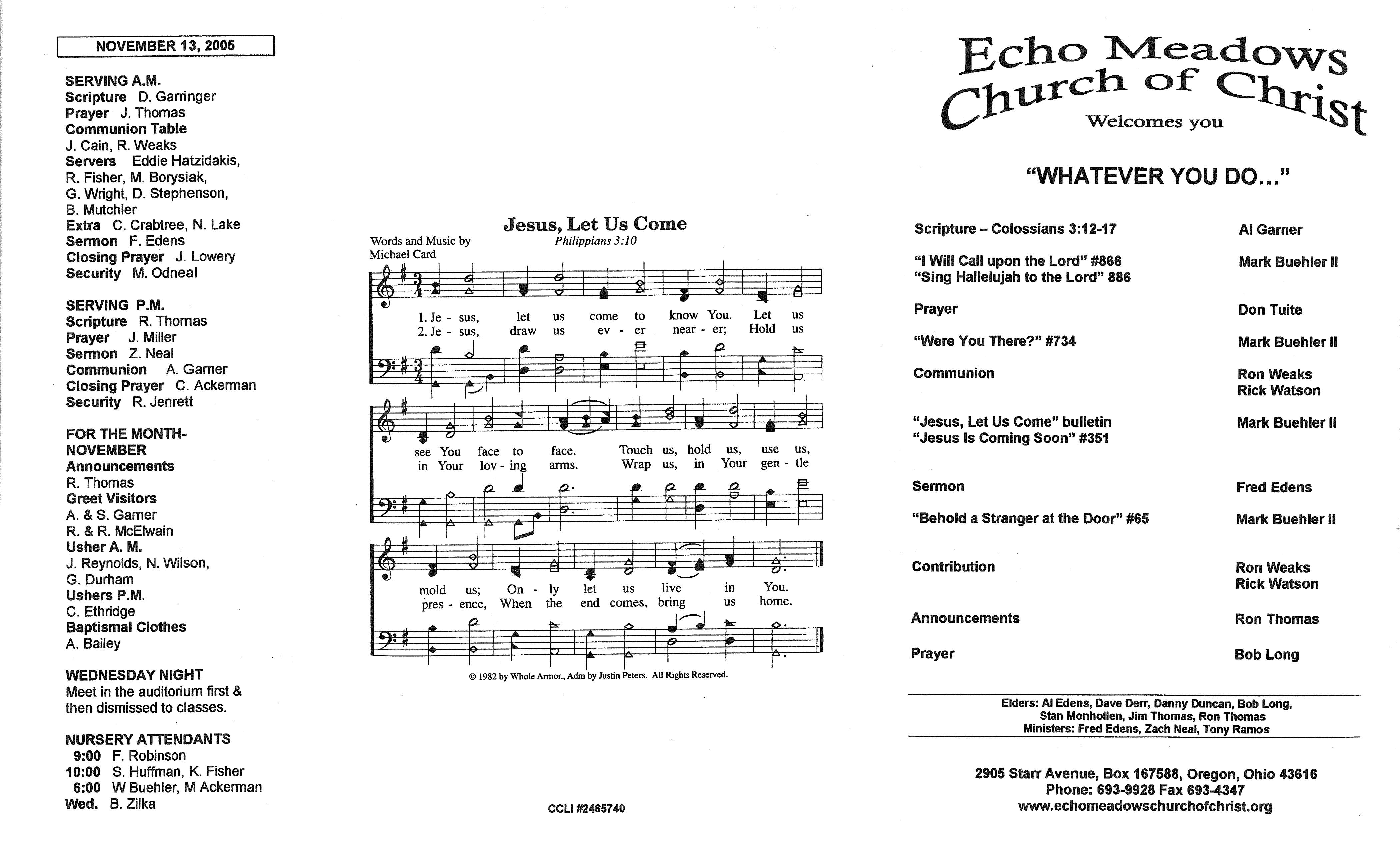 Scanned bulletin, page 1 of 2005-11-06.pdf