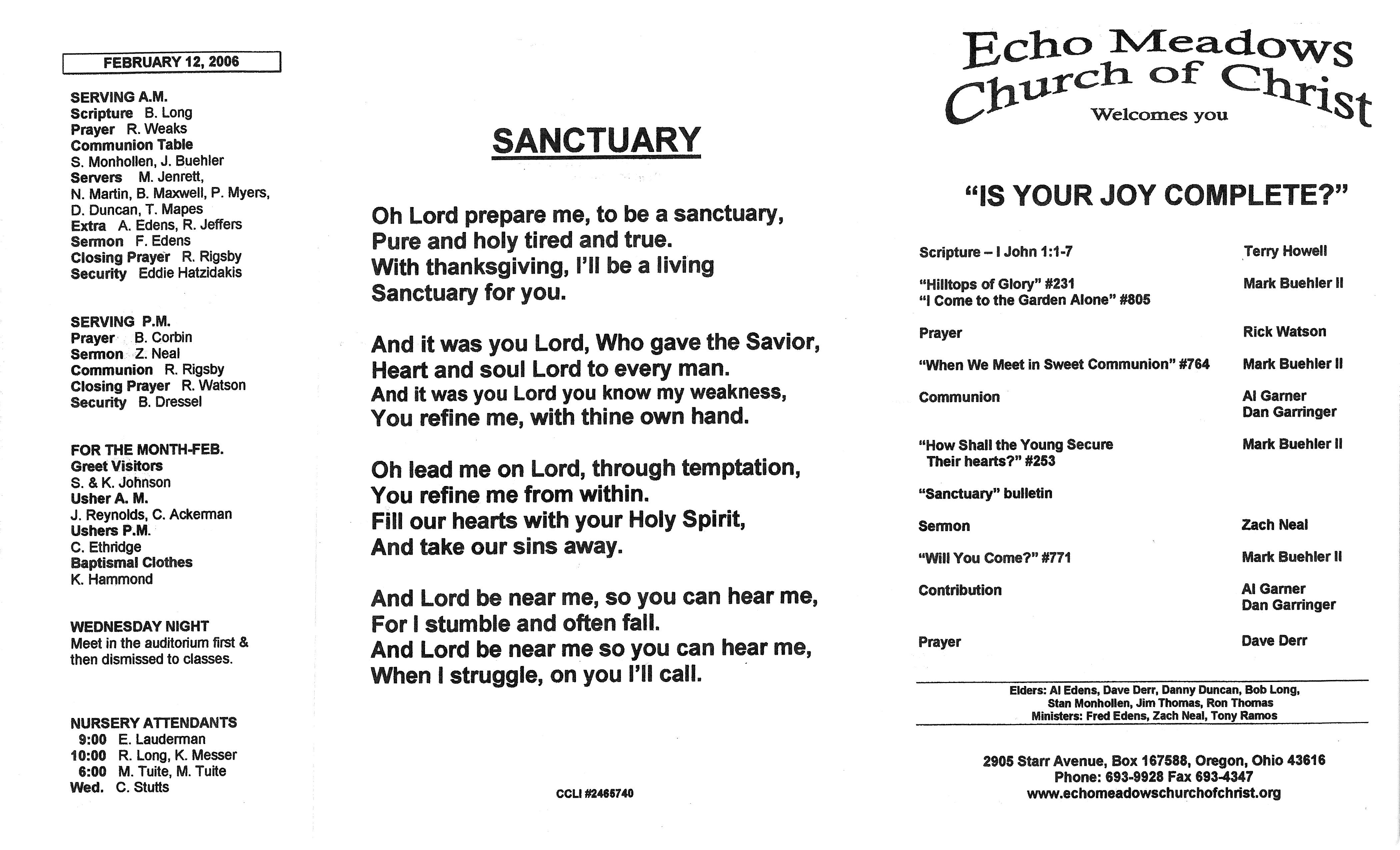Scanned bulletin, page 1 of 2006-02-05.pdf