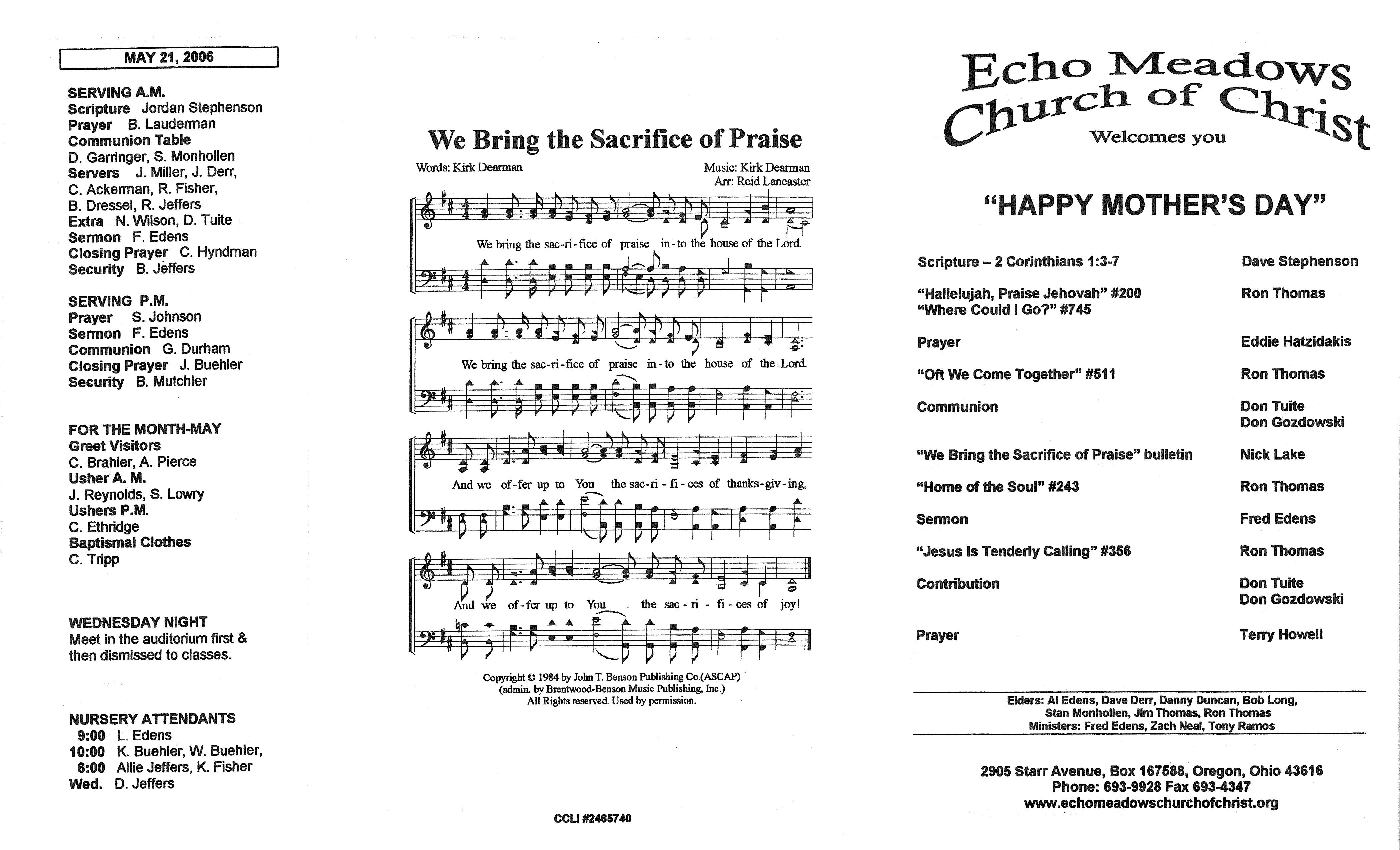 Scanned bulletin, page 1 of 2006-05-14.pdf