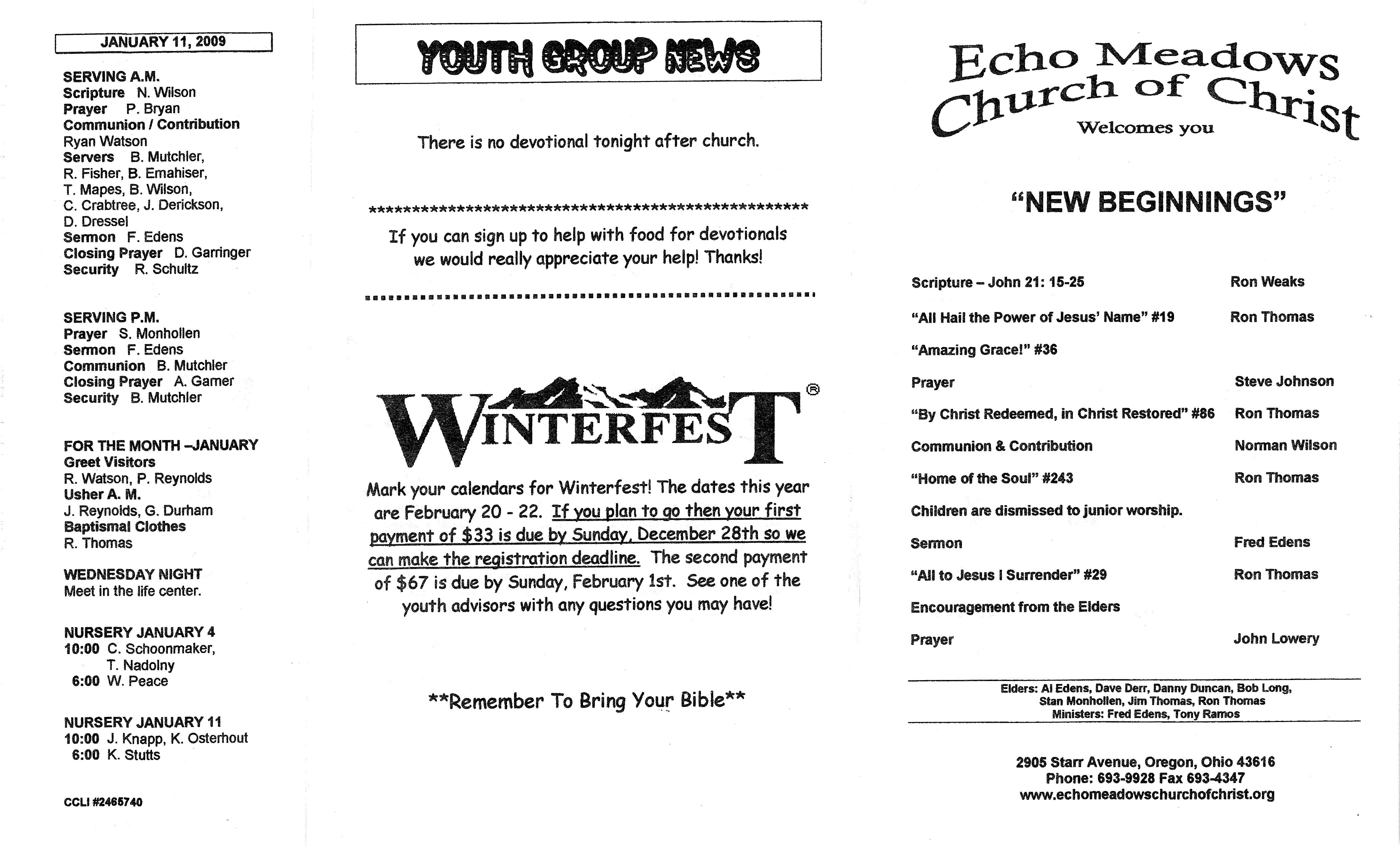 Scanned bulletin, page 1 of 2009-01-04.pdf