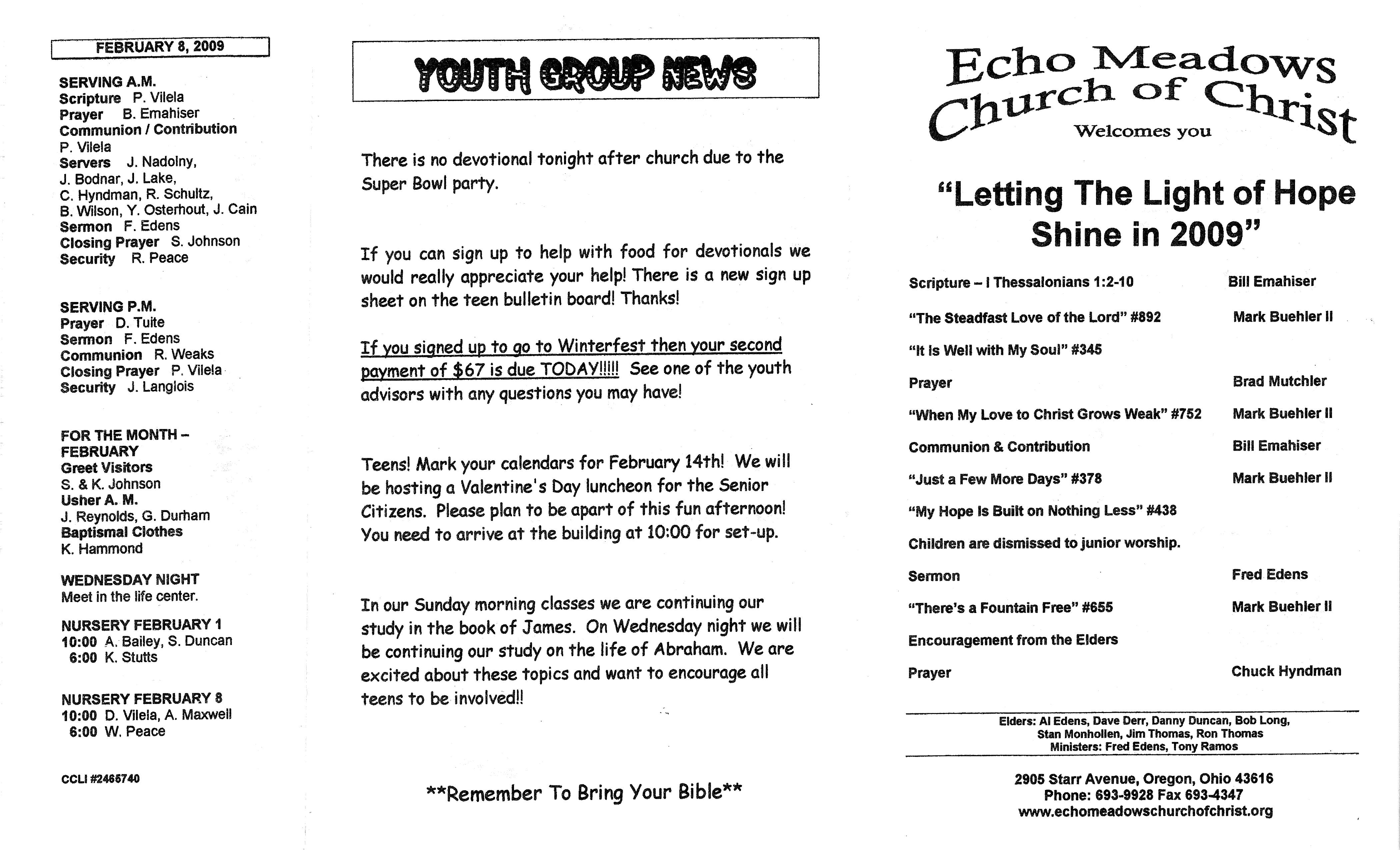 Scanned bulletin, page 1 of 2009-02-01.pdf