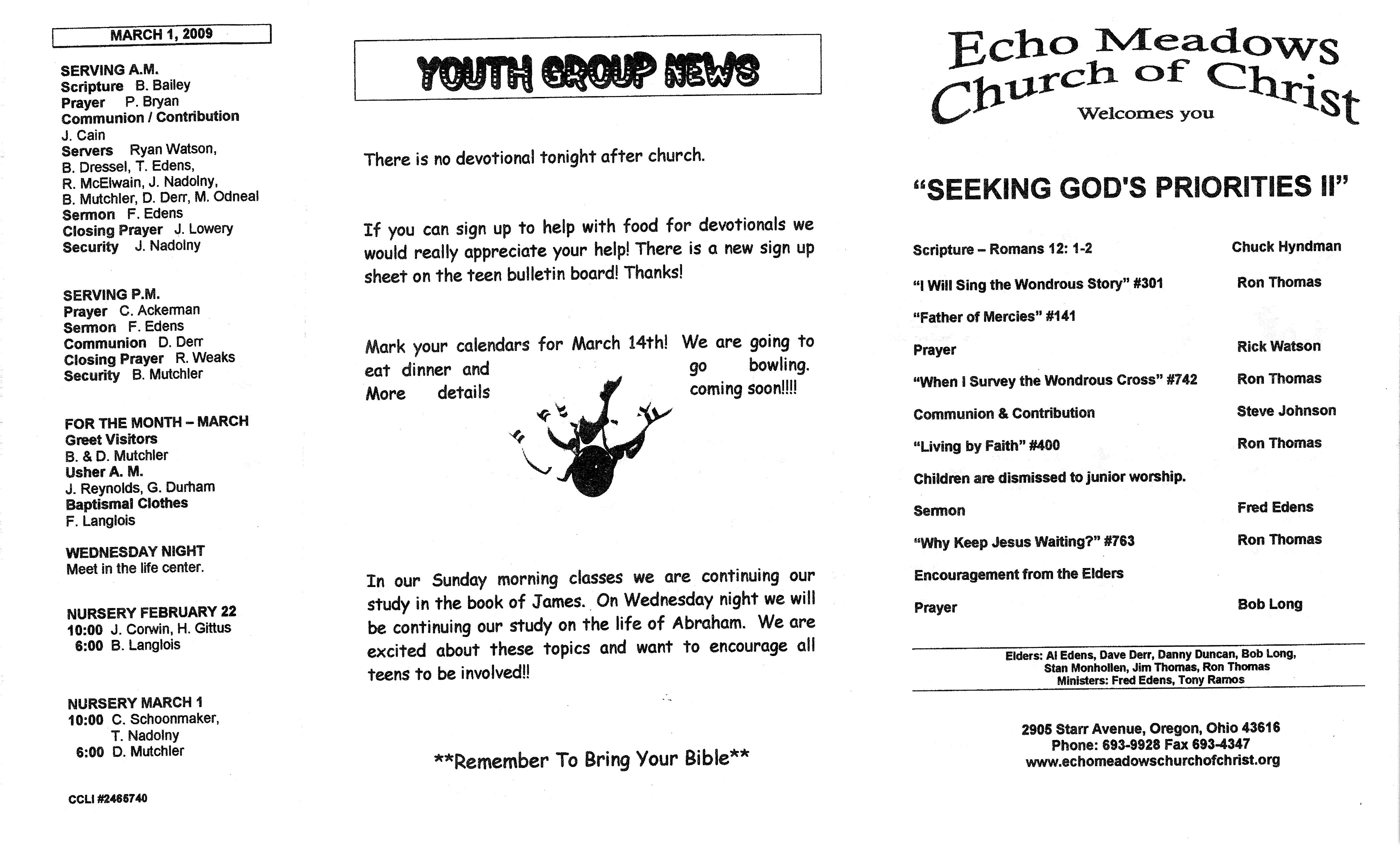 Scanned bulletin, page 1 of 2009-02-22.pdf