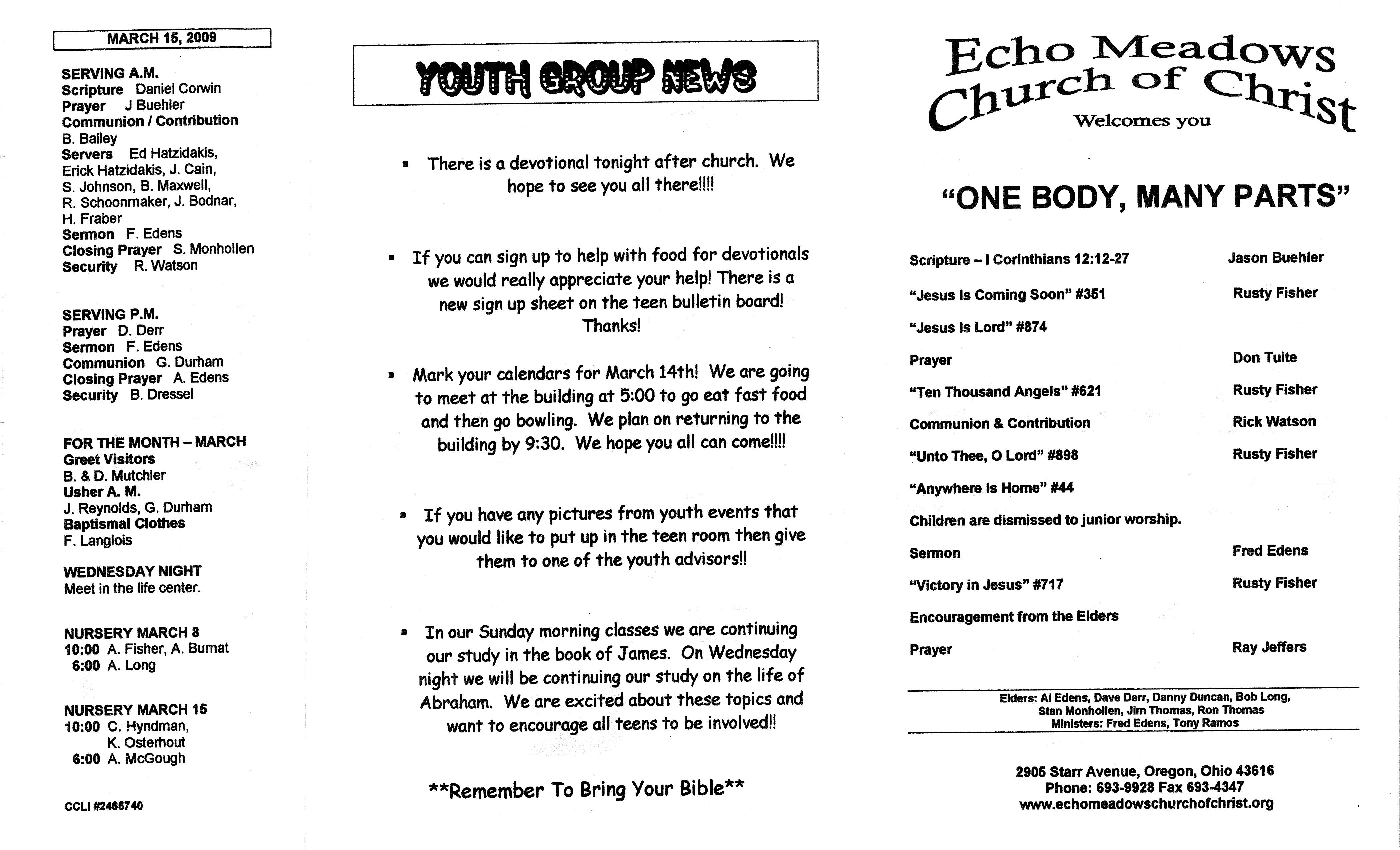 Scanned bulletin, page 1 of 2009-03-08.pdf