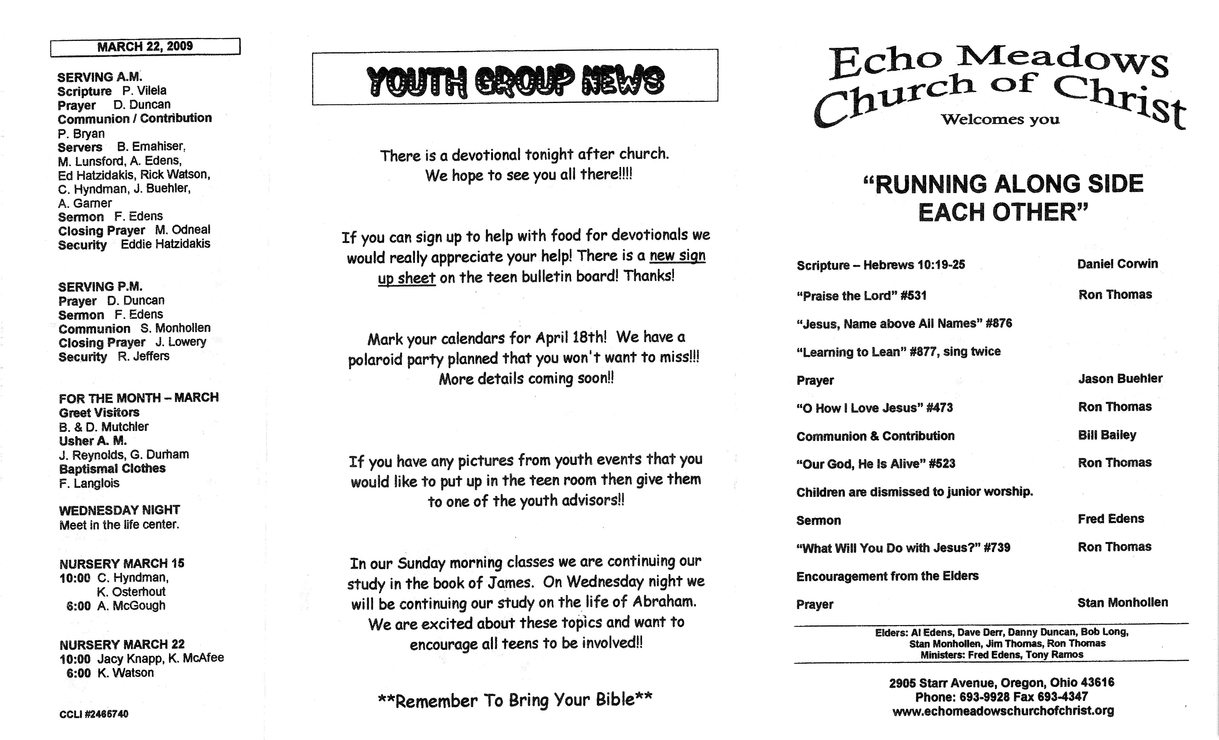 Scanned bulletin, page 1 of 2009-03-15.pdf