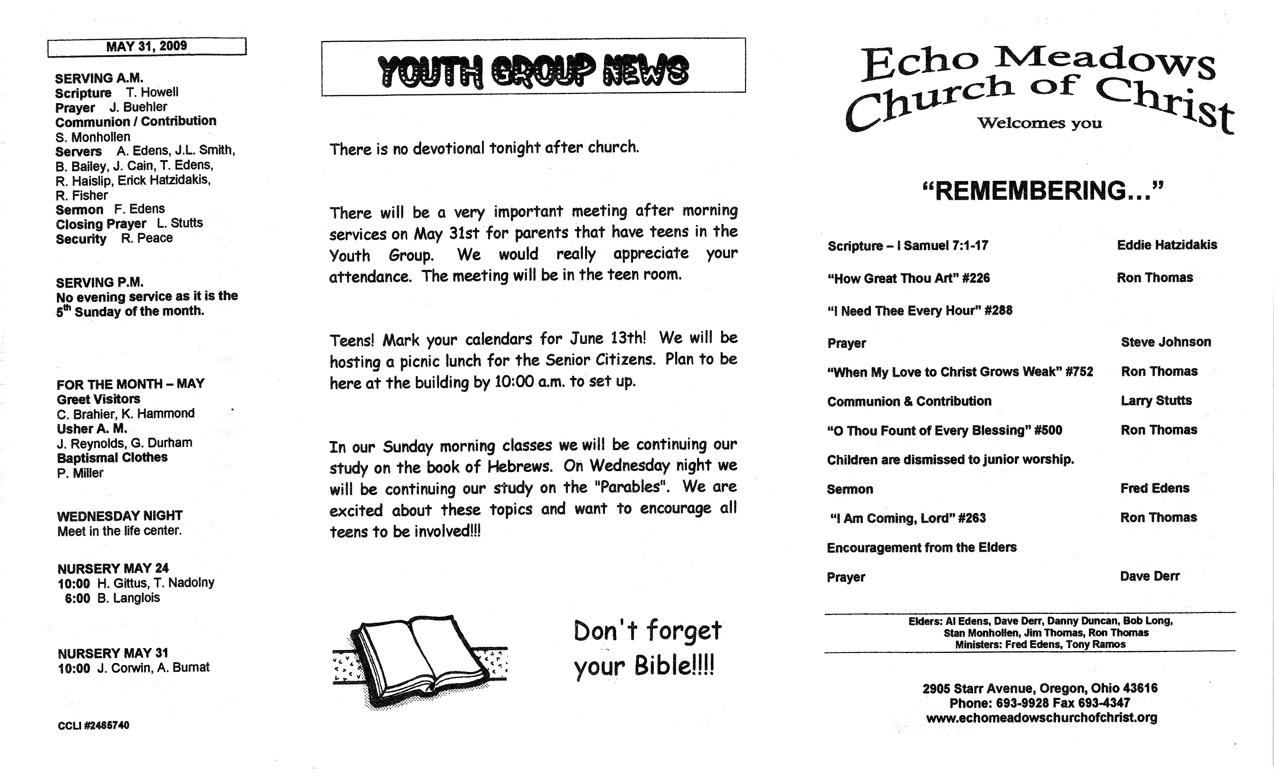 Scanned bulletin, page 1 of 2009-05-24.pdf