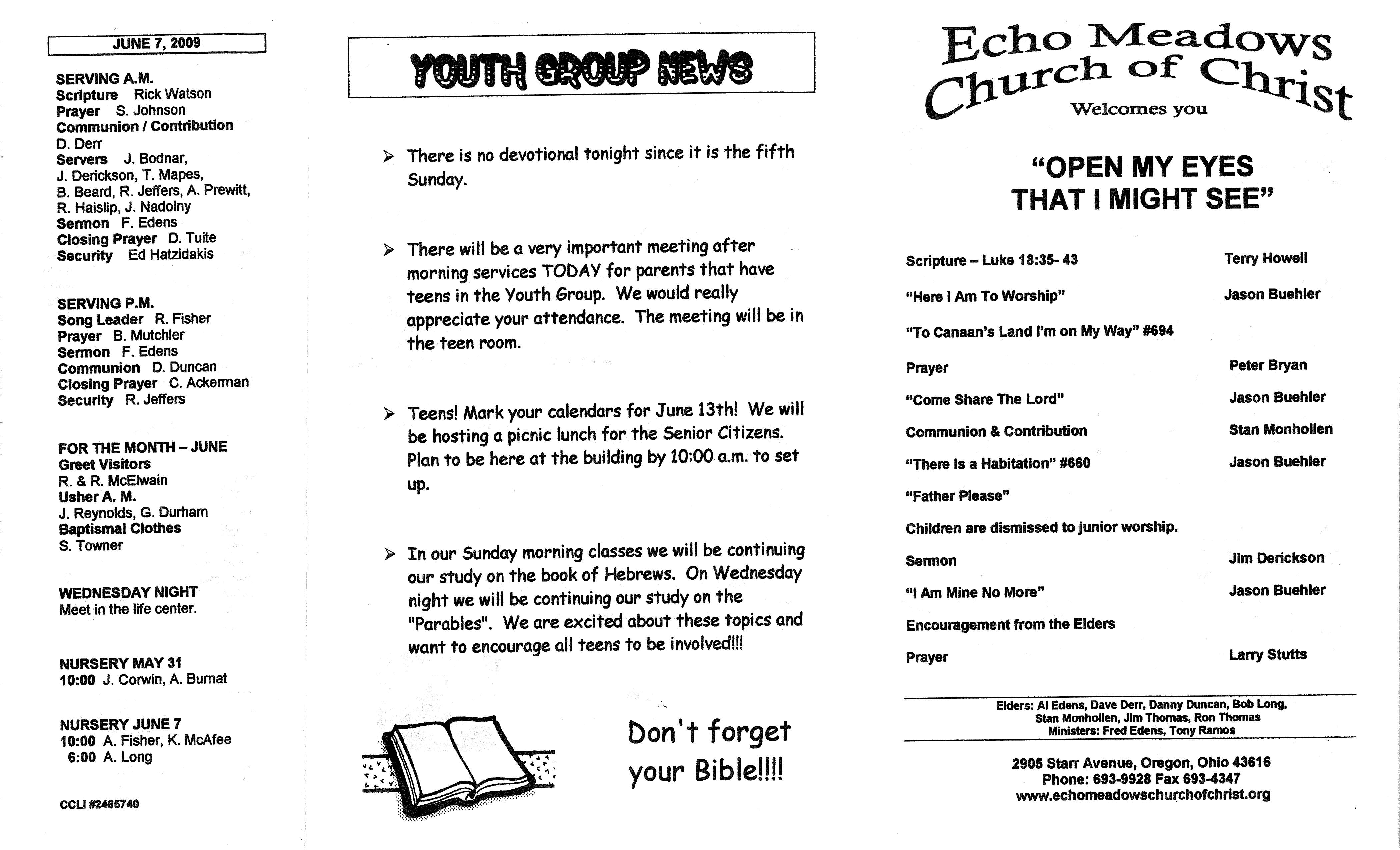 Scanned bulletin, page 1 of 2009-05-31.pdf